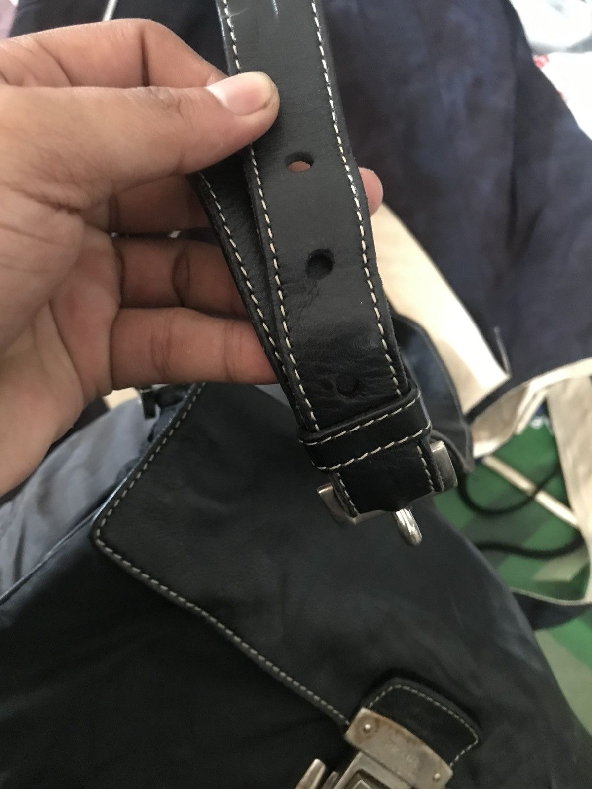 Prada Vintage Prada Black Shoulder Size ONE SIZE - 11 Thumbnail