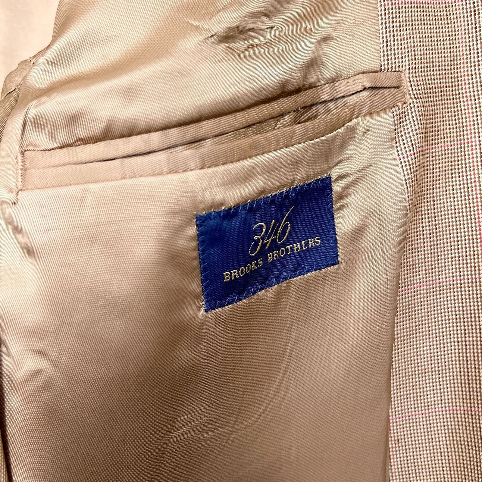 Brooks Brothers Brooks Brothers Wool Silk Sport Coat Brown 4 Size 40R - 8 Thumbnail