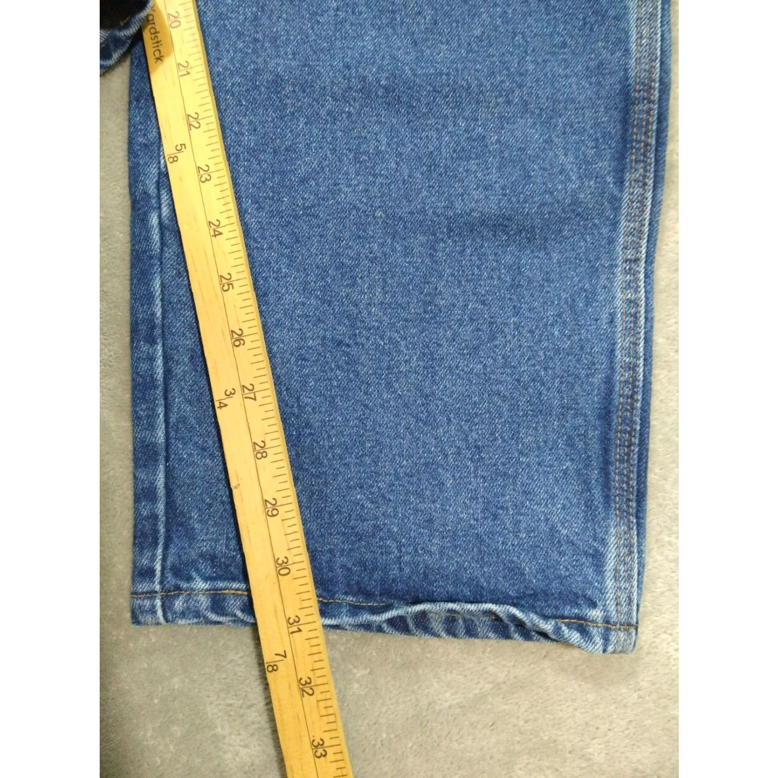 Wrangler VINTAGE Wrangler Jeans Men 44x30 Blue Denim Riggs Workwear Flame Resistant Cat2 Lot of 2 Size US 44 / EU 60 - 5 Thumbnail