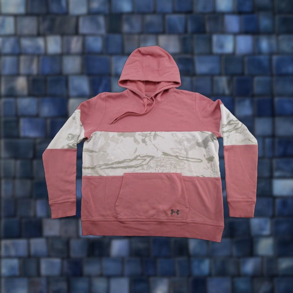 Under Armour Under Armour Women's UA Rival Fleece Blocked Hoodie Pink Size L Size L / US 10 / IT 46 - 1 Thumbnail