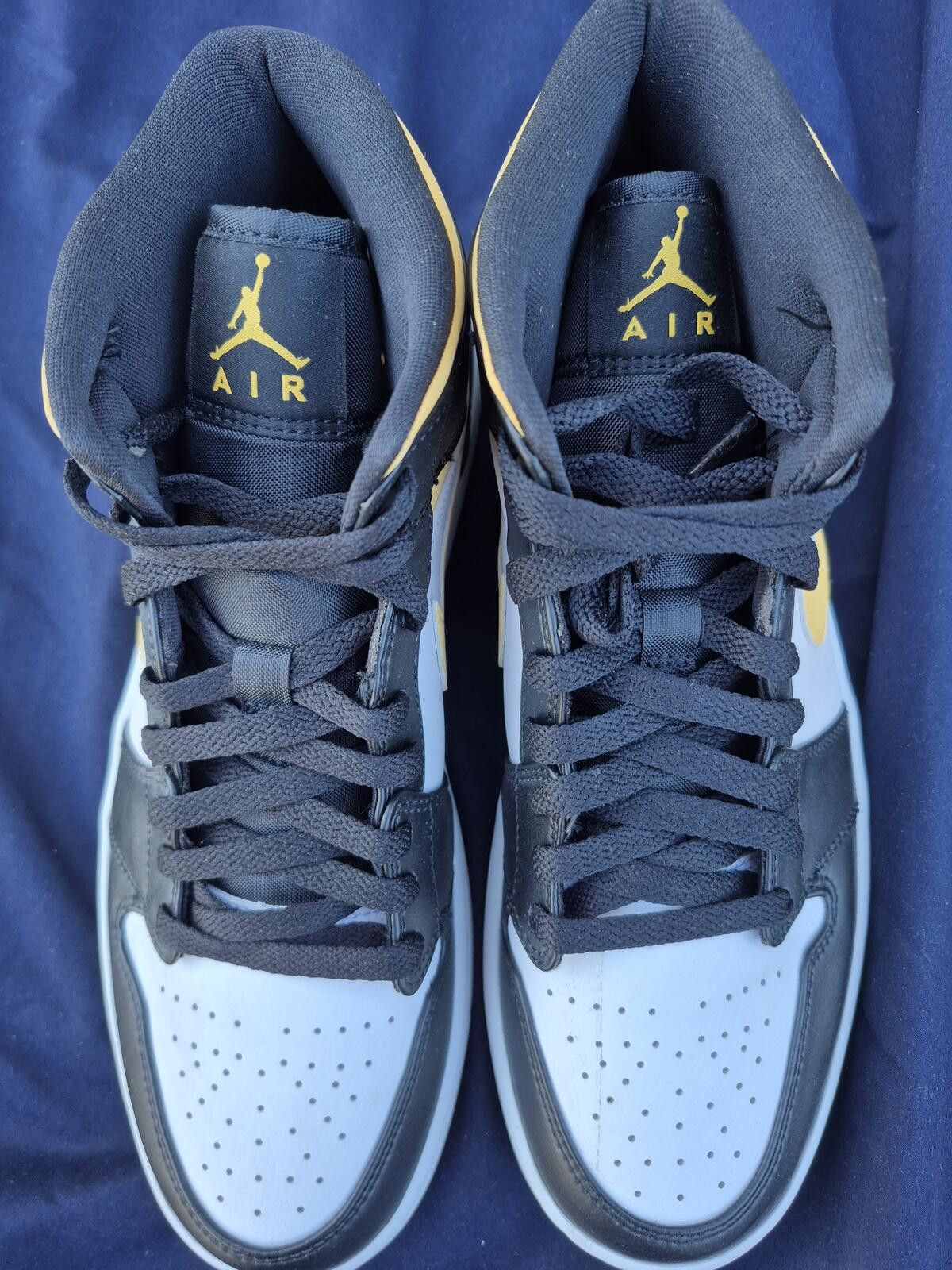 Jordan Brand Air Jordan 1 Mid 'Black University Gold' Size 10 - No Box Size US 10 / EU 43 - 4 Thumbnail