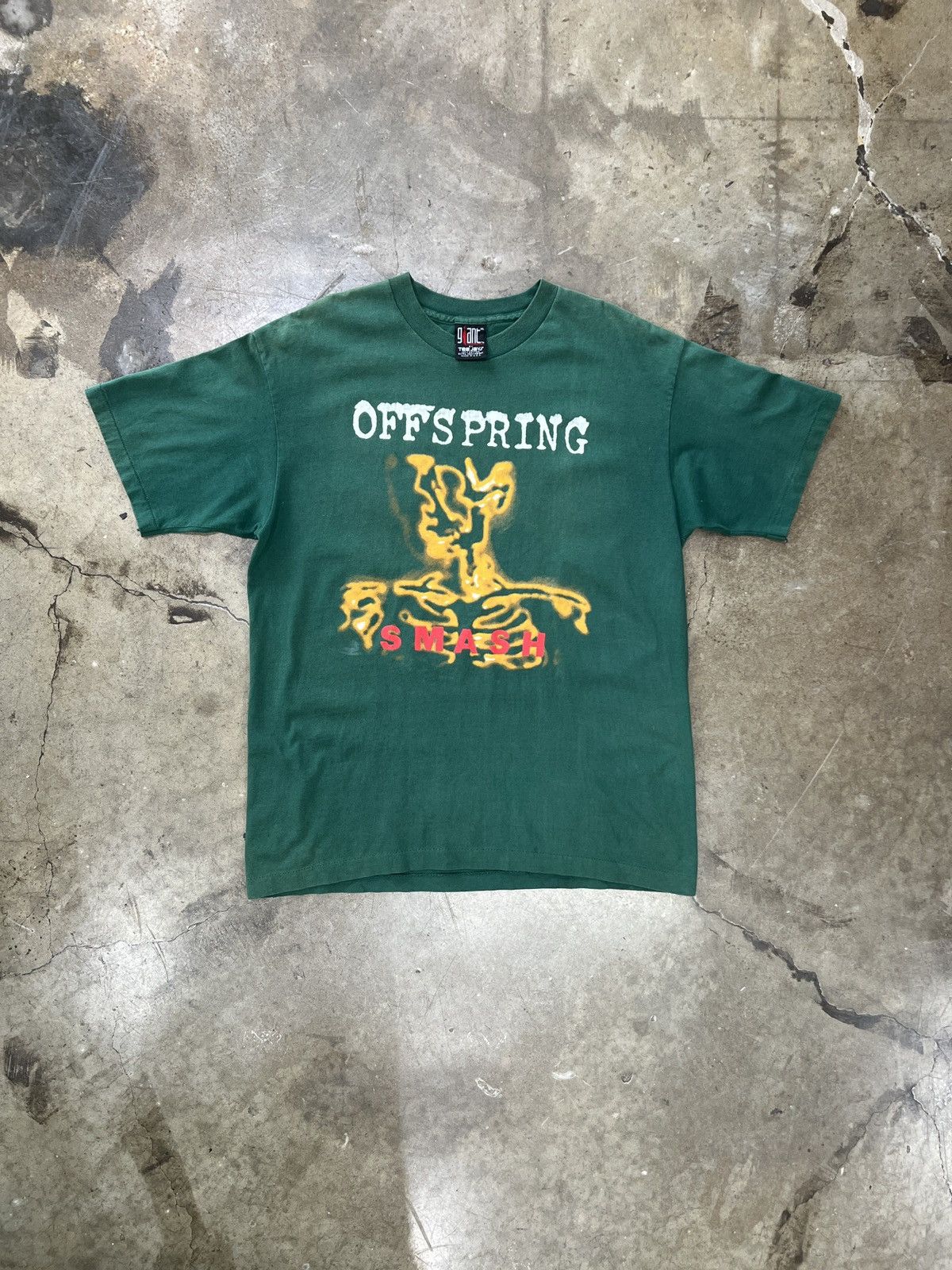 Band Tees Vintage 1994 OffSpring Smash Giant Single Stitch band Tee XL Size US XL / EU 56 / 4 - 2 Thumbnail