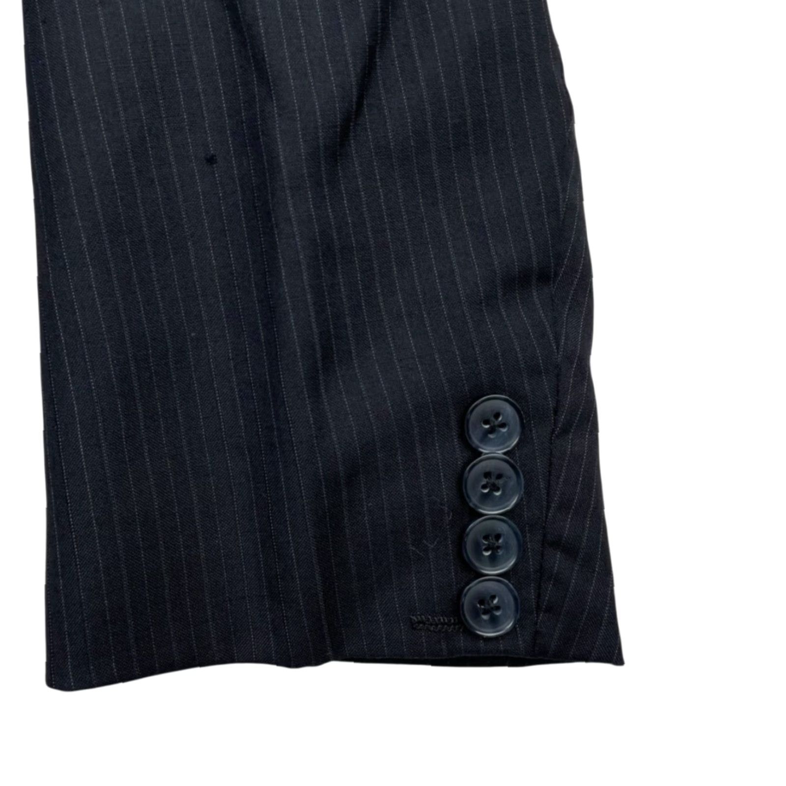 Dolce & Gabbana Dolce & Gabbana Men's 100% Wool 2-Button Blazer Dark Navy Stripe Italy 44R Size 44R - 4 Thumbnail