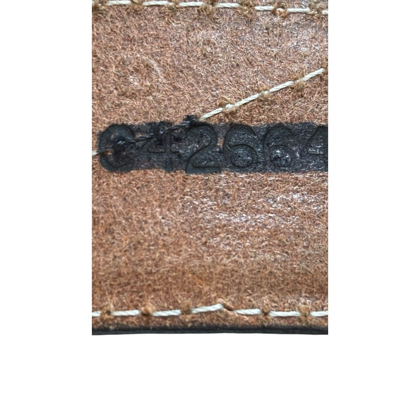 Tony Lama Tony Lama Belt Tan Brown Tooled Embossed Leather Studded 36 Size 36 - 7 Thumbnail