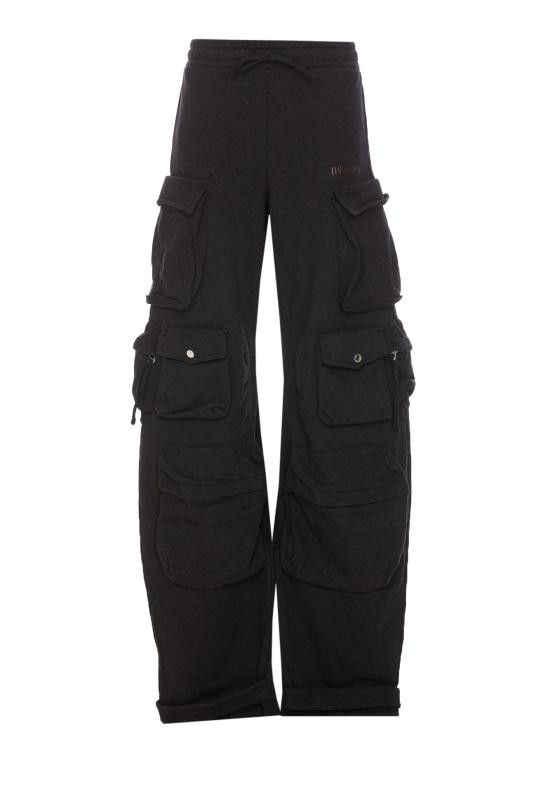 パンツ THE ATTICO Women Straight Pants 250WCP00260 877 BLACK THE ATTICO Woman Pants Black 250WCP00260JJF007AA 877 (THE