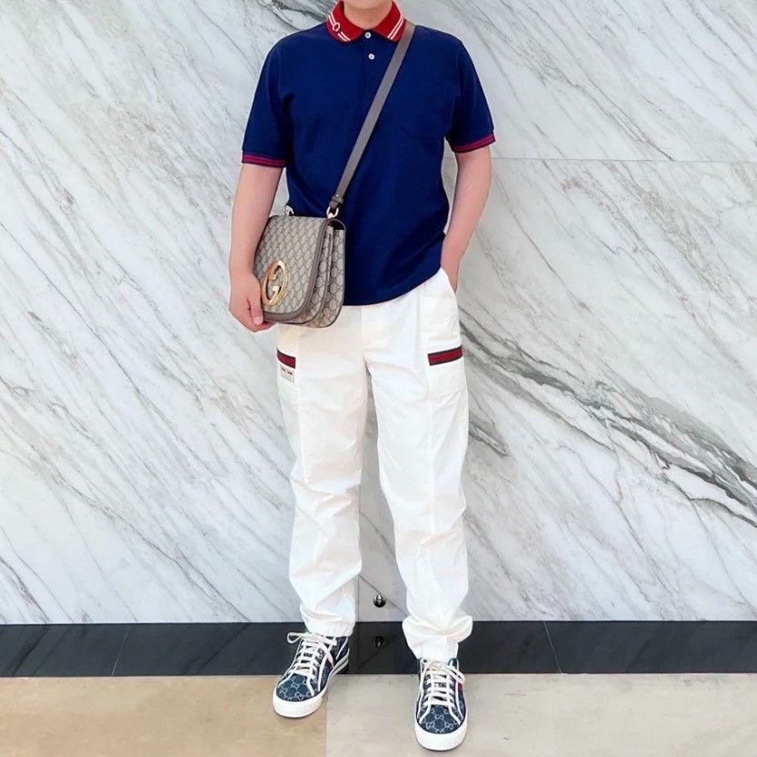 Gucci Gucci Size XS White, red and green striped trousers 2501-Ne Size US 26 / EU 42 - 7 Thumbnail