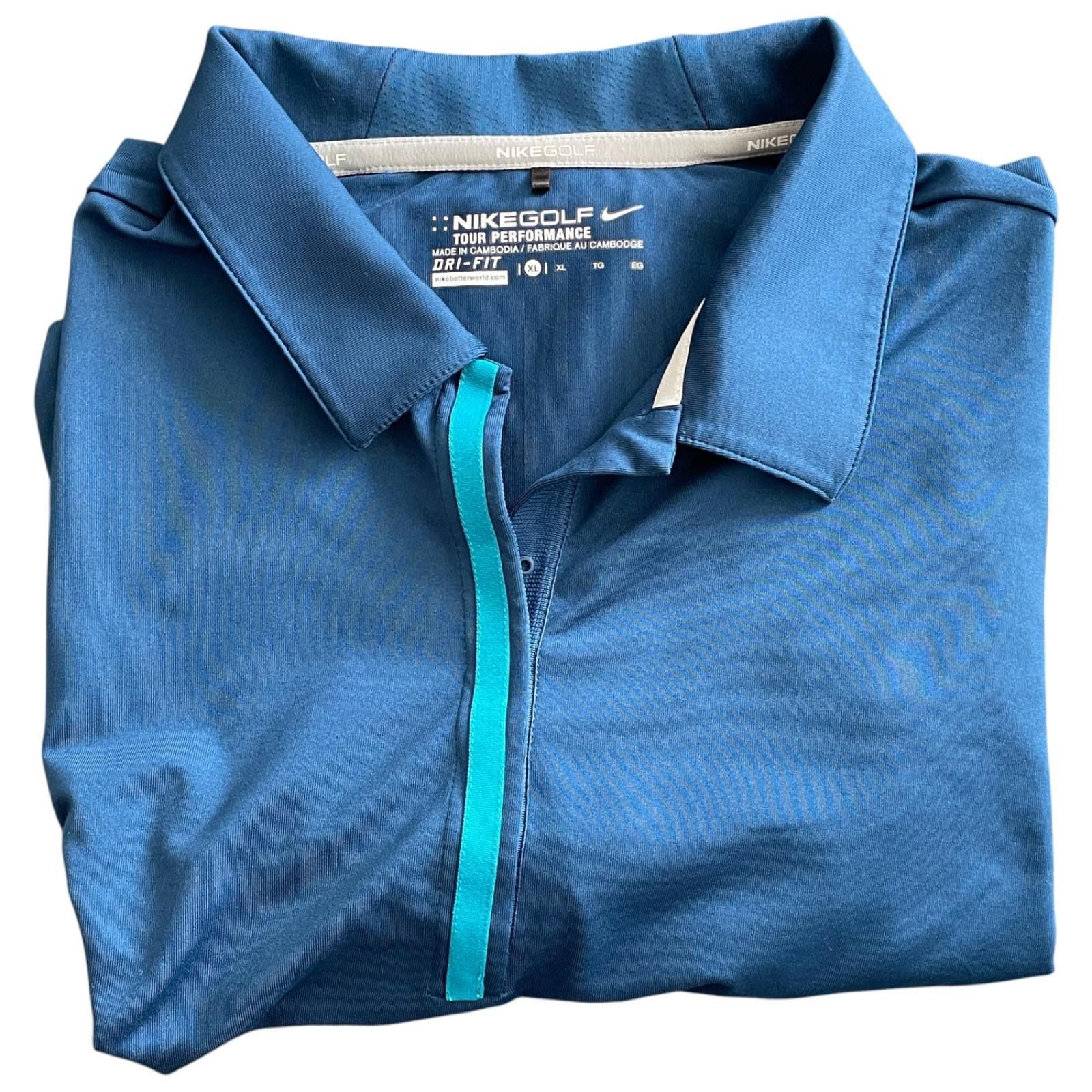 Nike Nike Golf Dri-FIT Women’s XL Blue Micro Pique Polo Shirt Size XL / US 12-14 / IT 48-50 - 4 Thumbnail