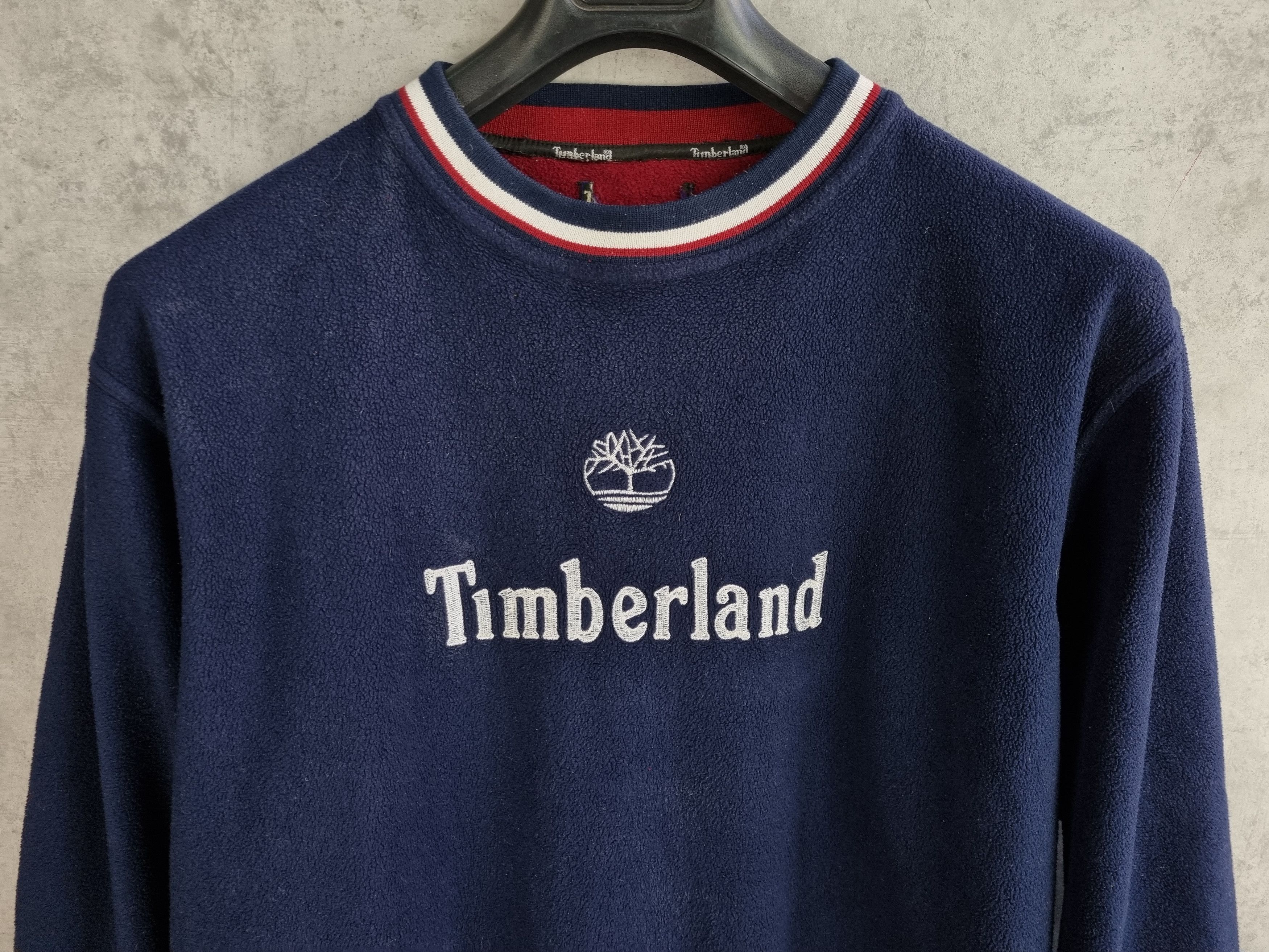Timberland × Vintage Rare Fleece Vintage Timberland Logo Sweatshirt Size US M / EU 48-50 / 2 - 5 Thumbnail