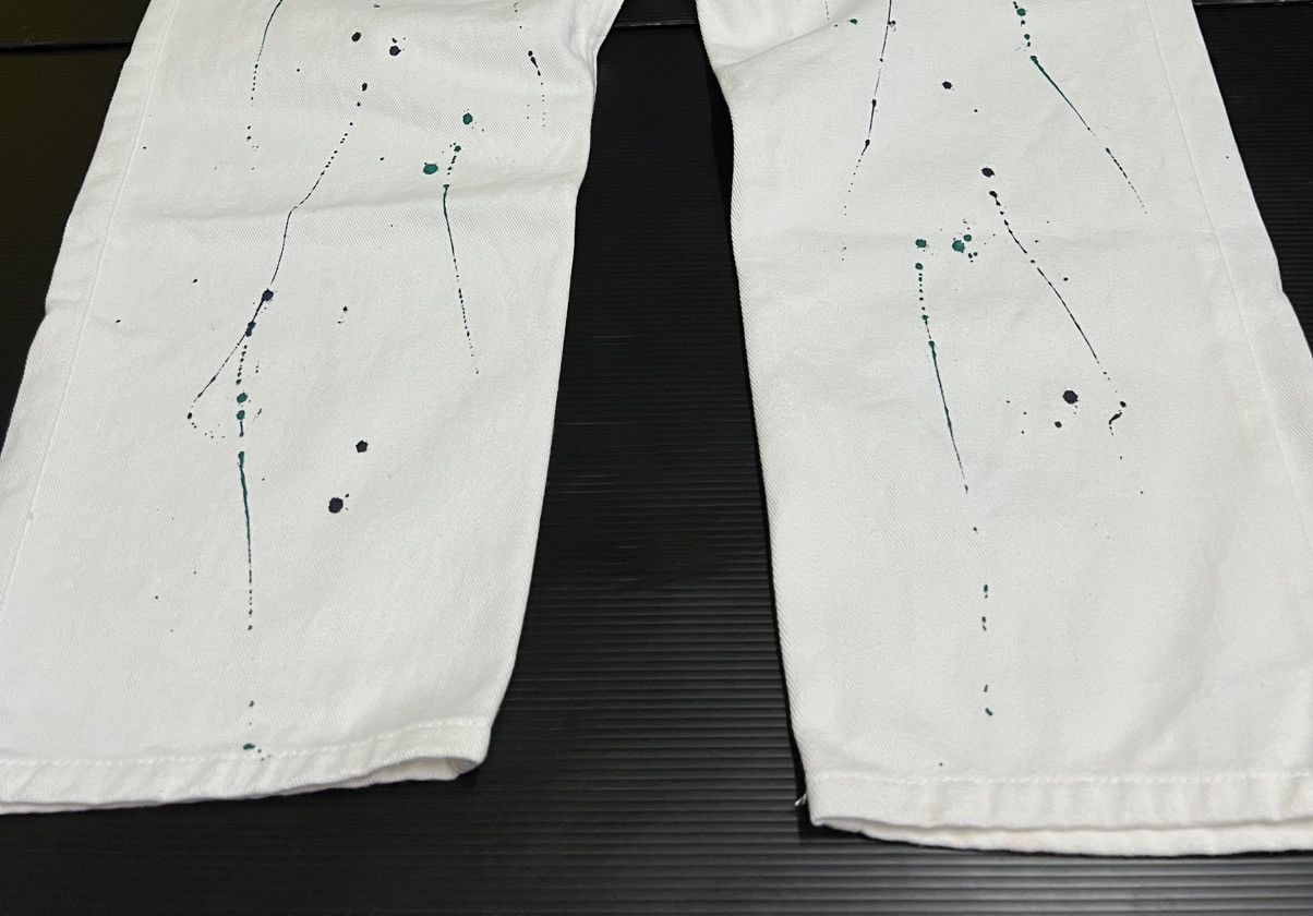 Other 🔥HOT DROPS🔥ART PAINT DESIGN WHITE DENIM PANTS Size US 34 / EU 50 - 2 Thumbnail