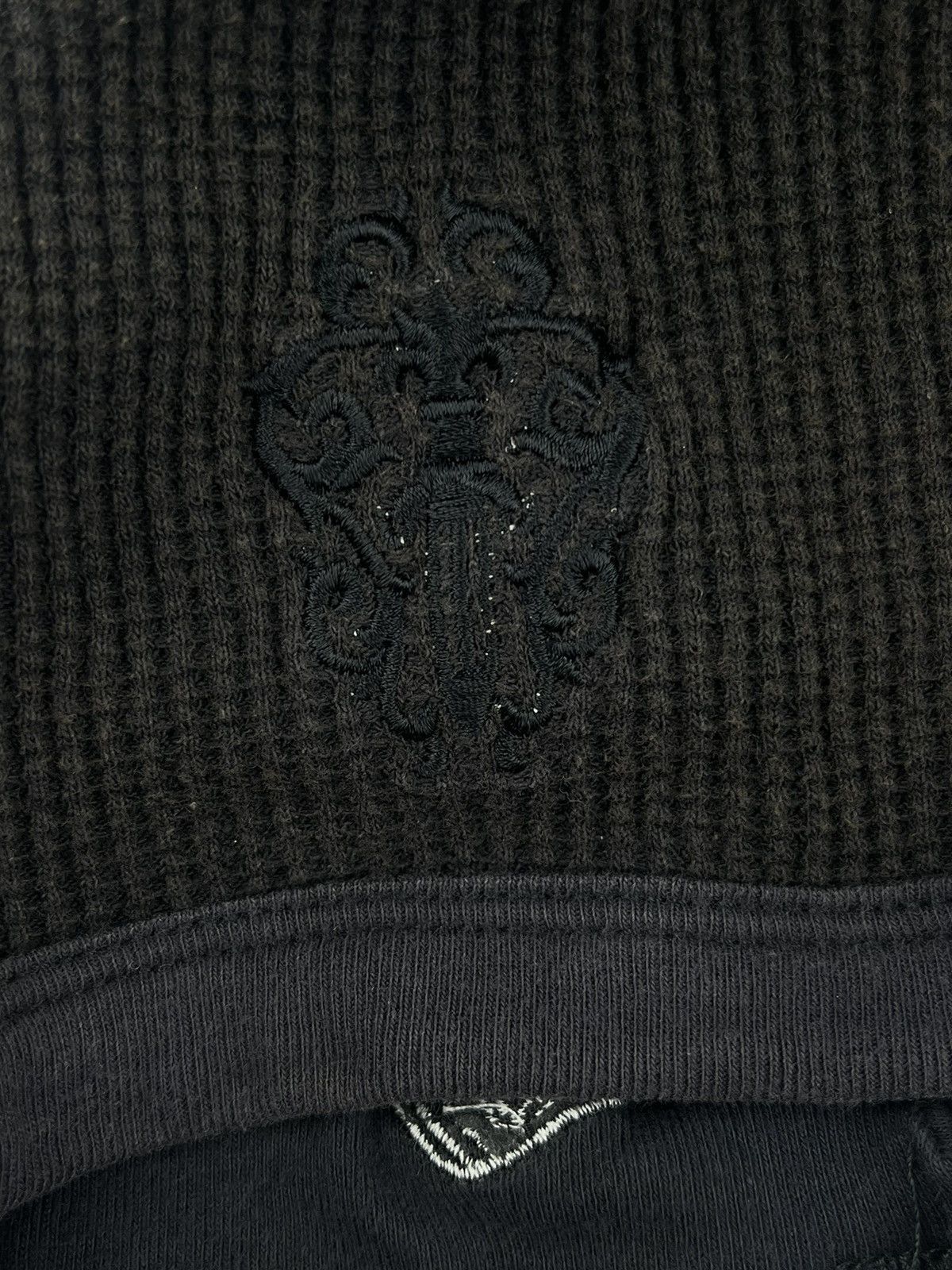 Chrome Hearts Chrome Hearts Dagger Scroll Embroidered Thermal Beanie Black Size ONE SIZE - 3 Thumbnail