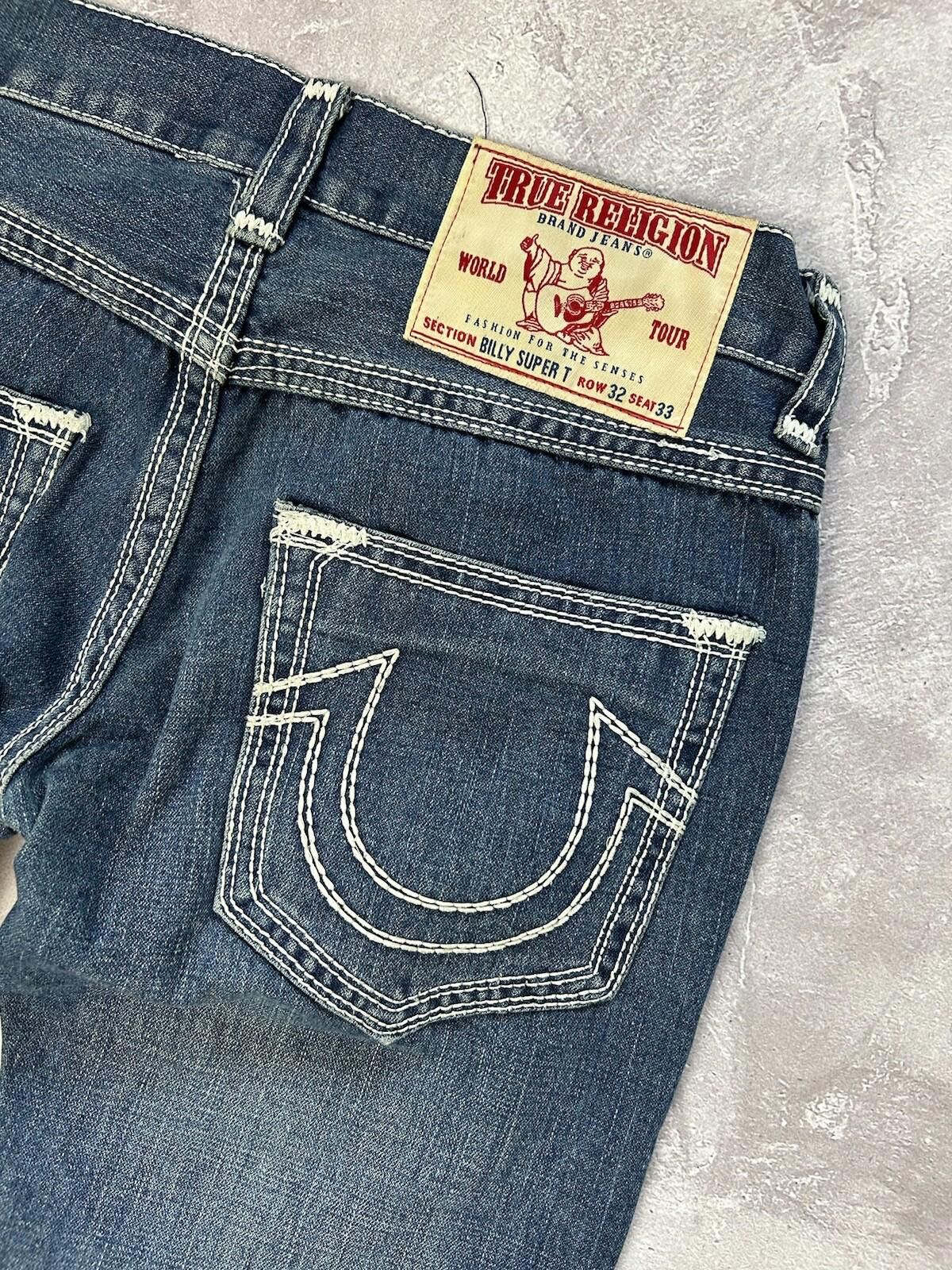 True Religion True Religion Billy Super T Denim Blue Jeans Size W32 L33 Size US 32 / EU 48 - 3 Thumbnail