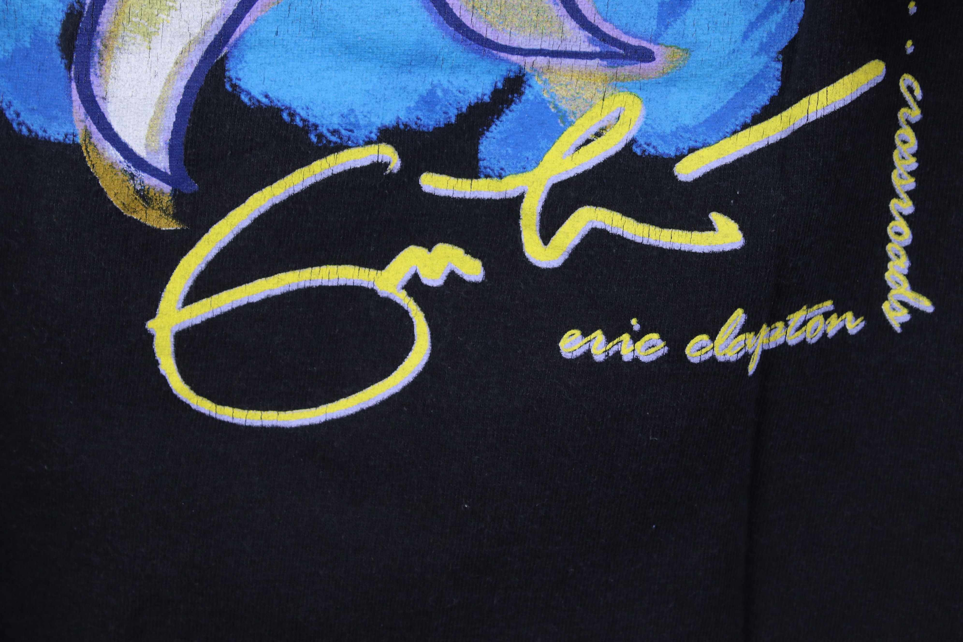 Hard Rock Cafe Vintage 90s Y2K Hard Rock Cafe Houston Eric Clapton T-Shirt Size US L / EU 52-54 / 3 - 11 Thumbnail