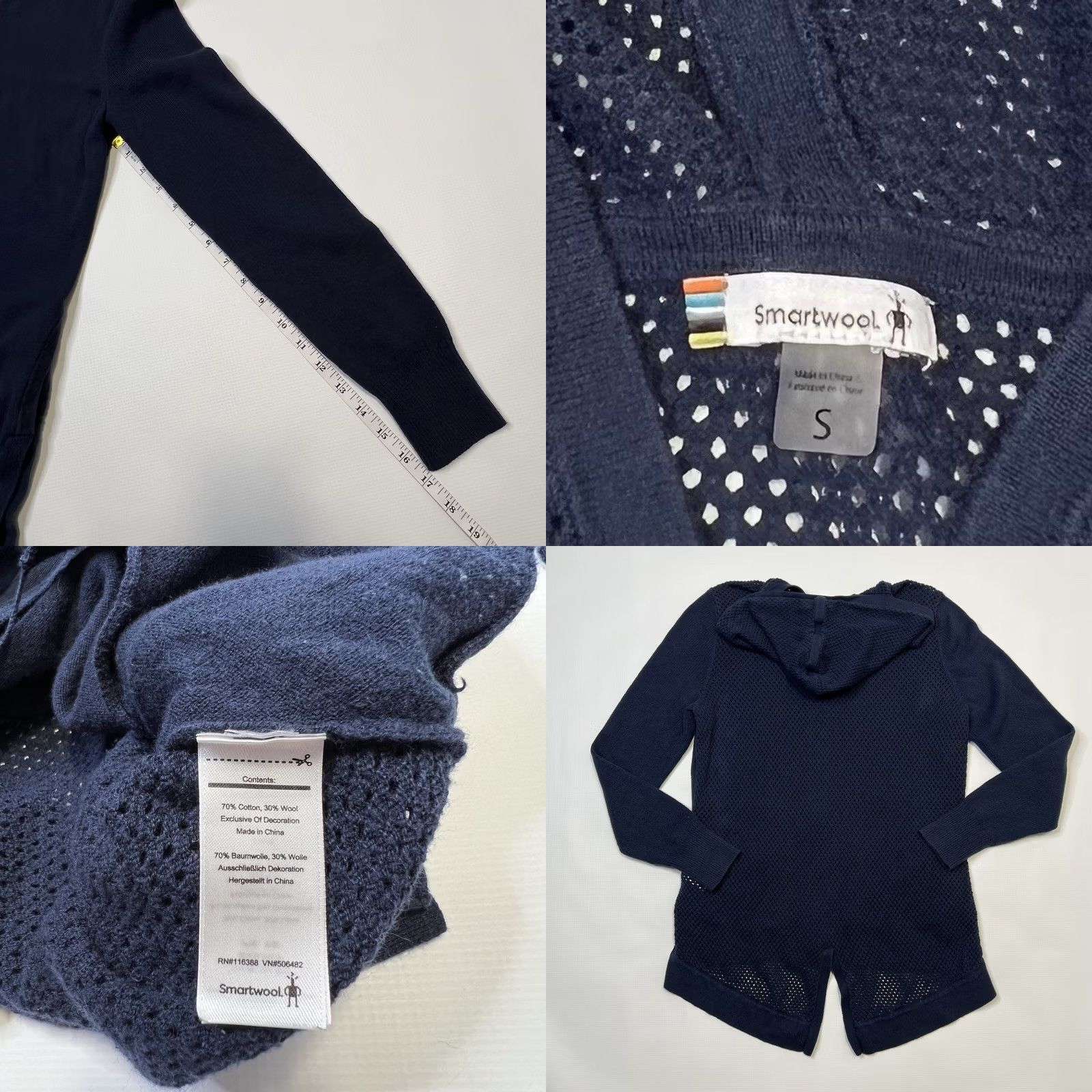 Smartwool SmartWool Women's Sweater Jacket Full Zip Size S Blue Size S / US 4 / IT 40 - 8 Thumbnail