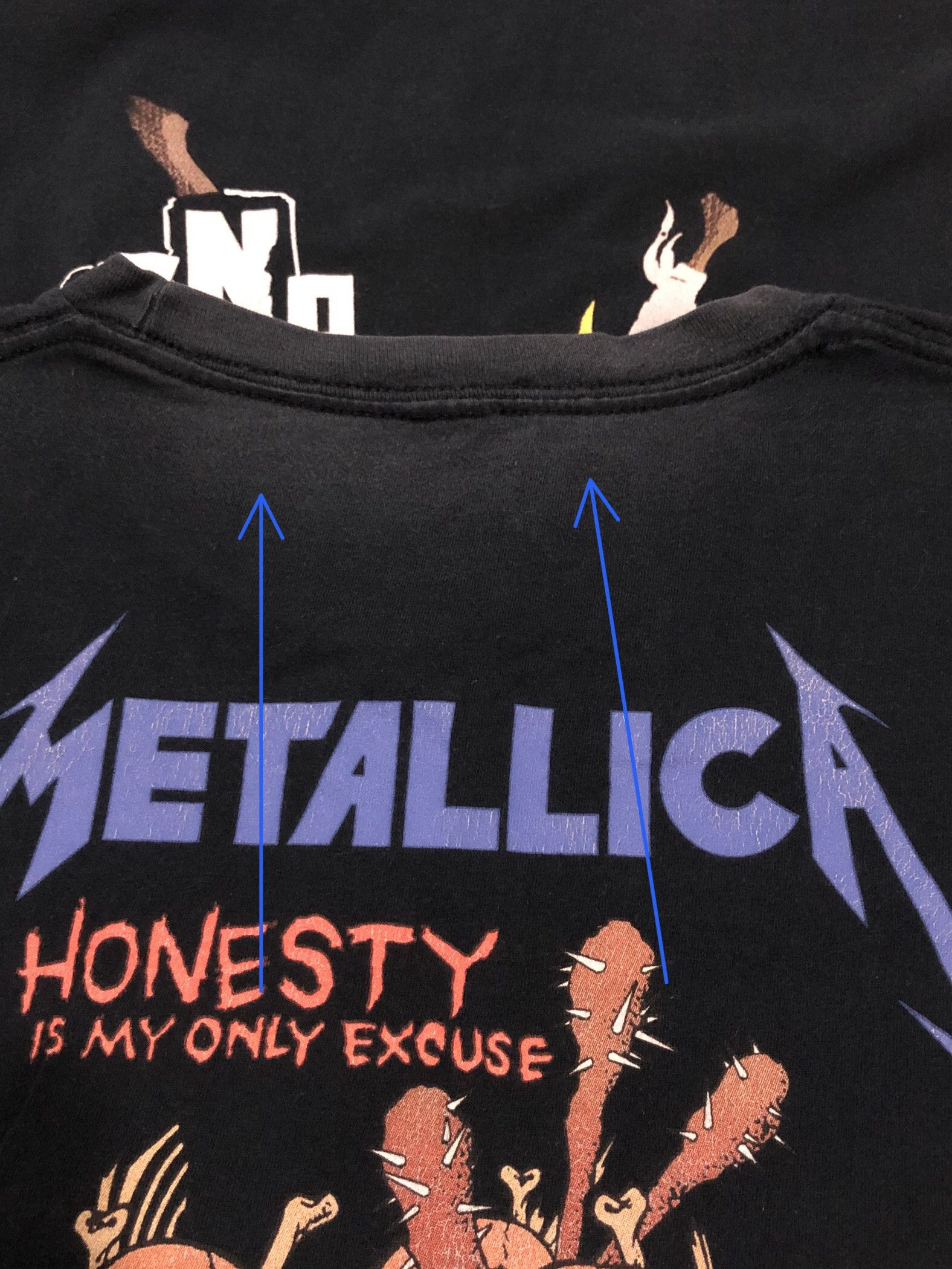Band Tees × Metallica × Vintage Vintage Worn Bootleg Metallica Damage iNco Tour Size US L / EU 52-54 / 3 - 10 Thumbnail