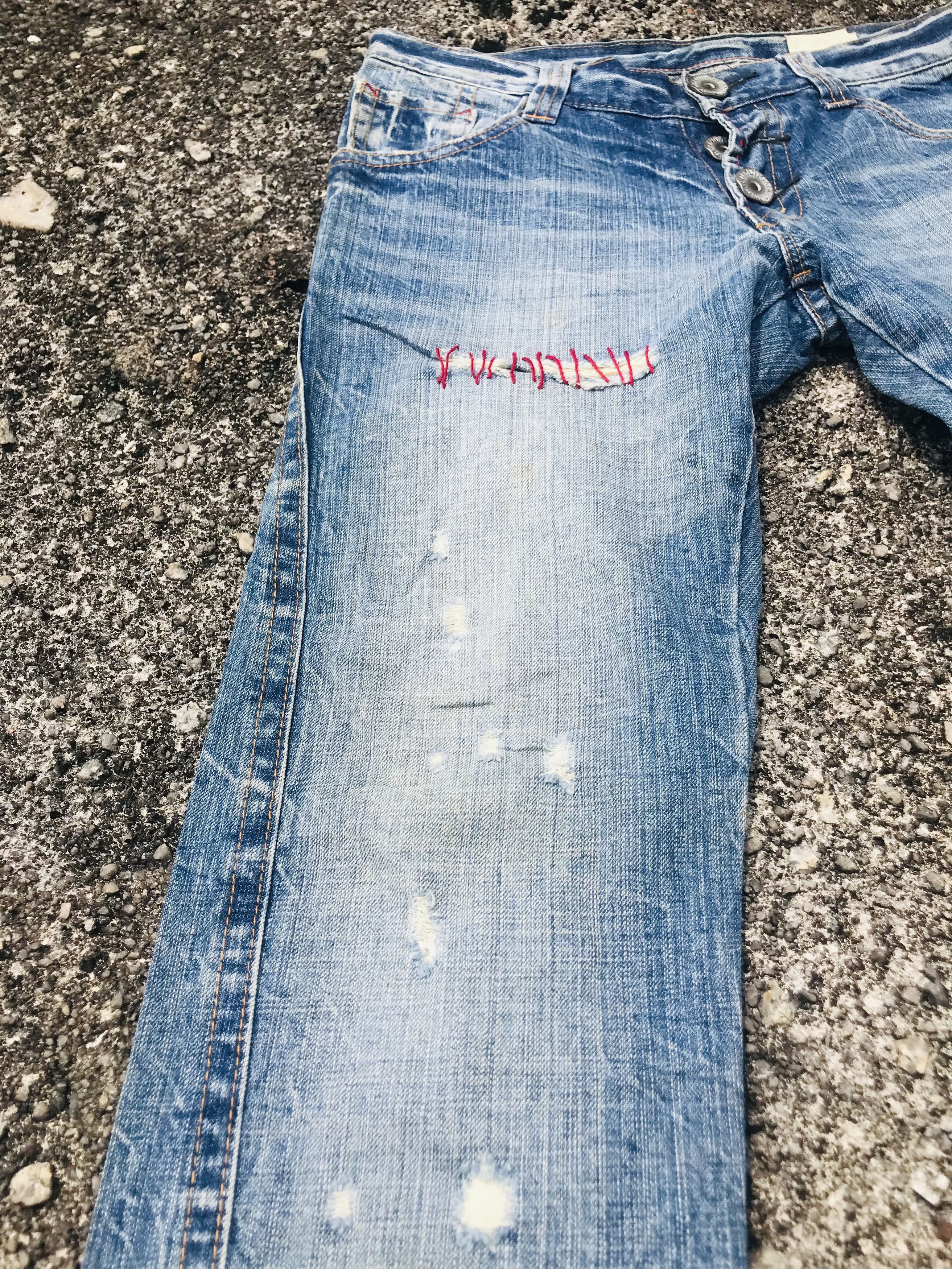 If Six Was Nine Vintage Antgauge distressed jeans Size US 32 / EU 48 - 5 Thumbnail
