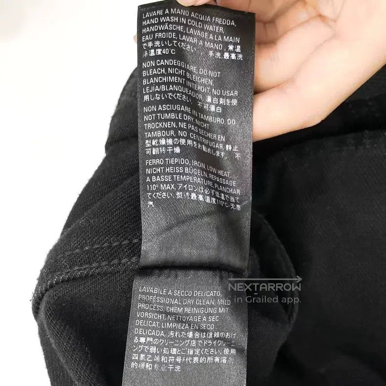 Balenciaga Balenciaga Black Denim Jacket with Back Diamond Big Logo Size XS / US 0-2 / IT 36-38 - 6 Thumbnail