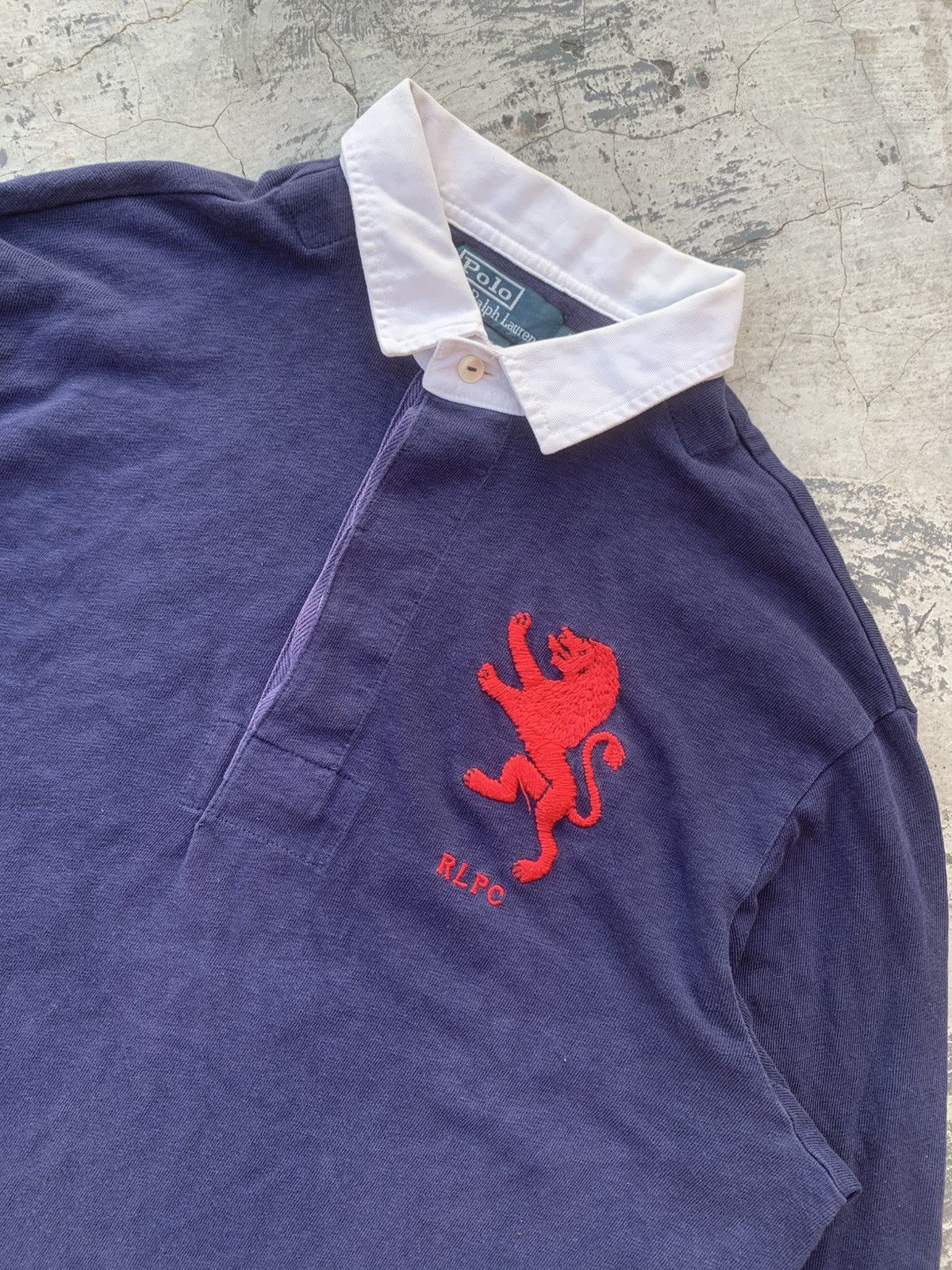 Ralph Lauren Vintage Polo Ralph Lauren Lion Rugby Navy Back Patch 8 Size US L / EU 52-54 / 3 - 4 Thumbnail