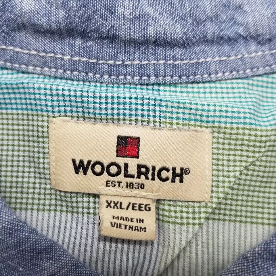 Other Woolrich Shirt Mens XXL Blue Button Up Short Sleeve Casual Size US XXL / EU 58 / 5 - 6 Thumbnail