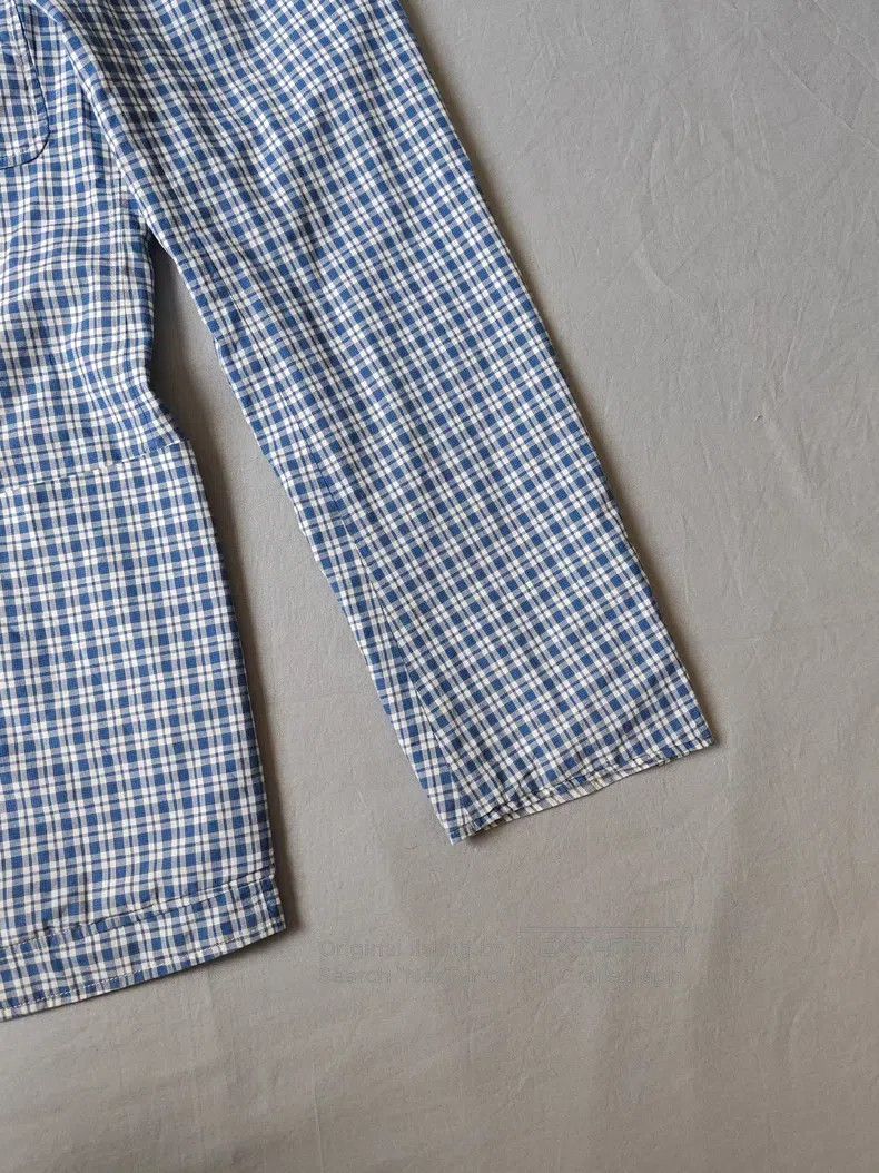 Hermes Hermes Casual Blazer Jacket, 100% Cotton, Blue and White P Size 48R - 9 Thumbnail