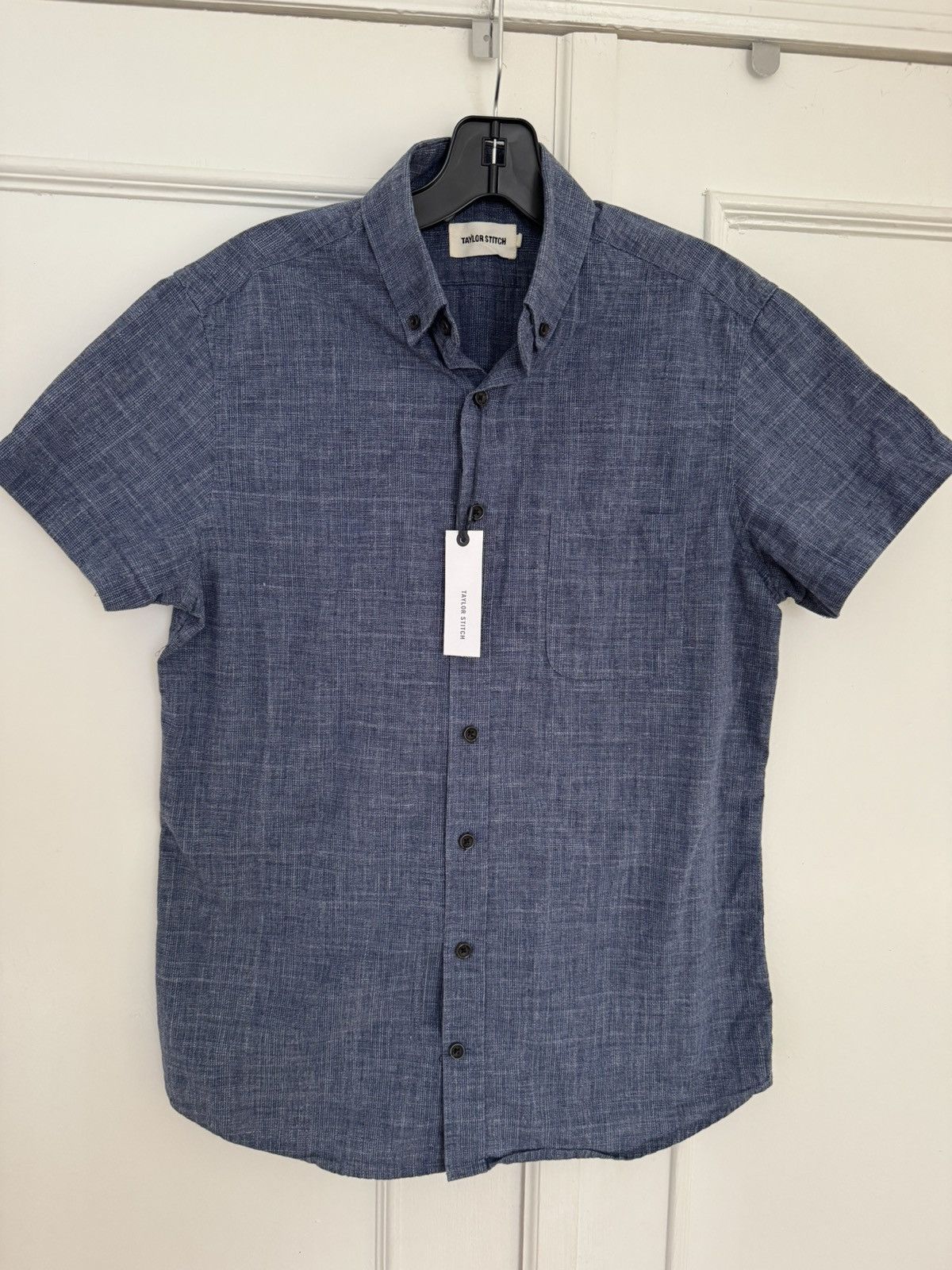 Taylor Stitch Taylor Stitch Short Sleeve Jack Navy Slub Glen Plaid XS Size US XS / EU 42 / 0 - 1 Thumbnail