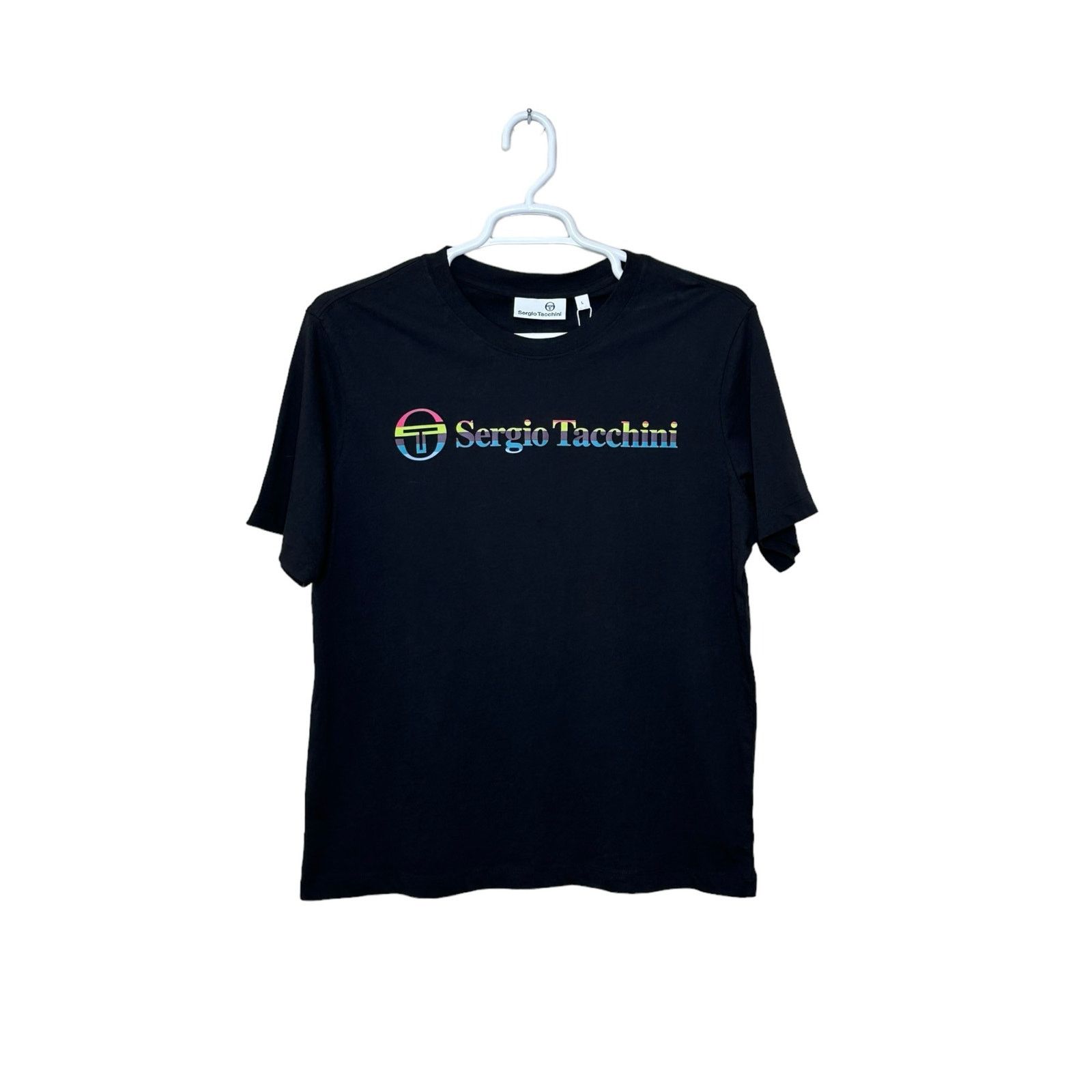 Sergio Tacchini Sergio Tacchini black short sleeves T shirt size Large Size US L / EU 52-54 / 3 - 9 Thumbnail
