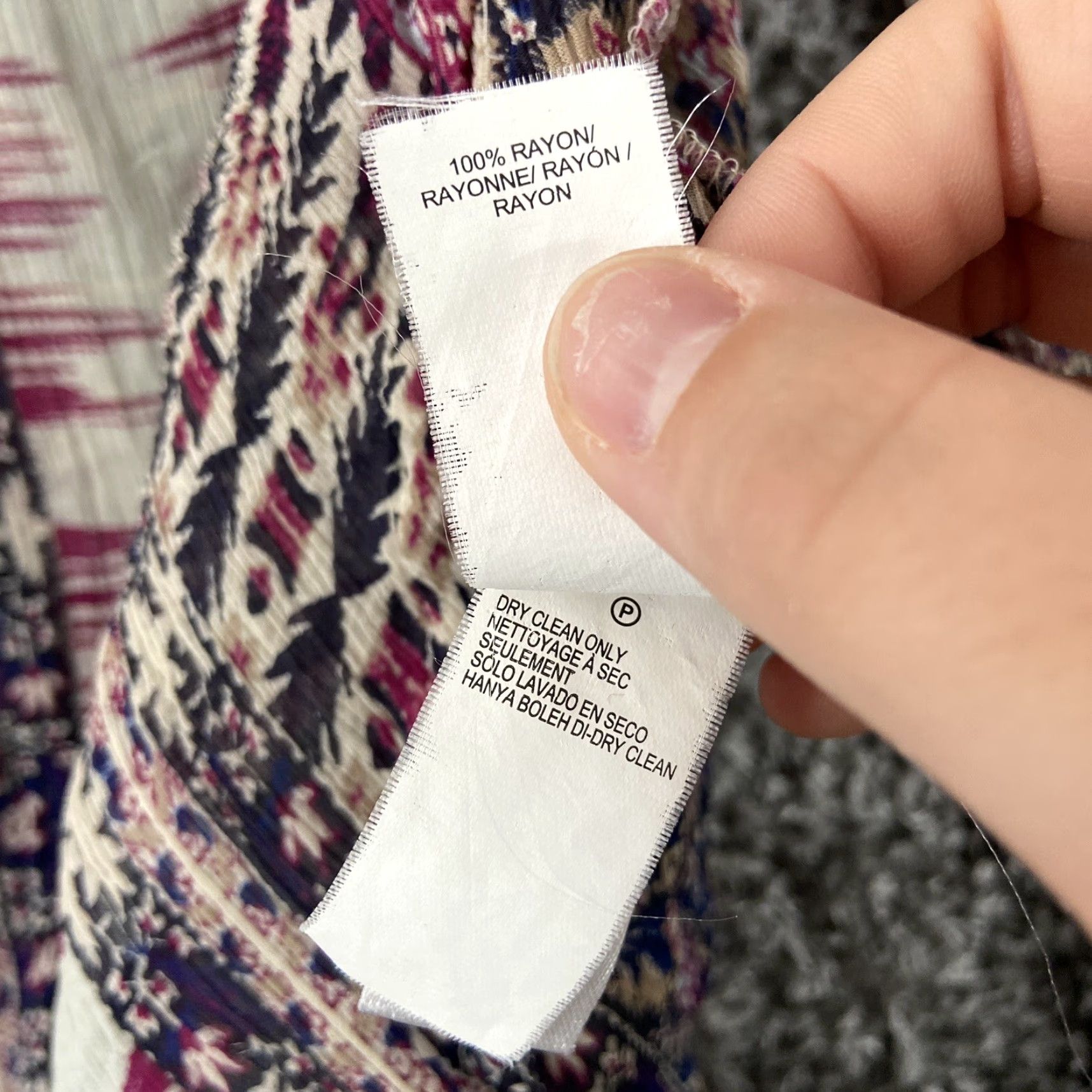 Lucky Brand Lucky Brand Blouse Women L Multicolor Floral Sheer Long Sleeve Womens Size L / US 10 / IT 46 - 7 Thumbnail