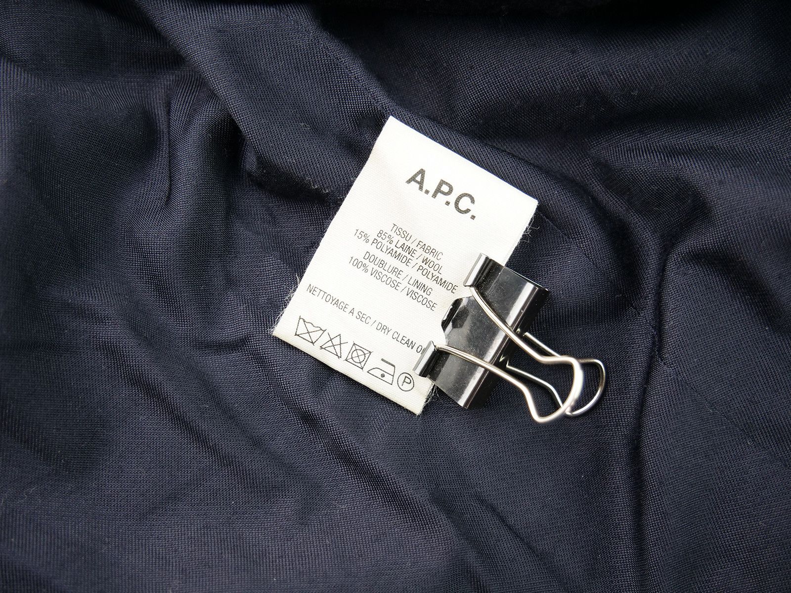 A.P.C. wool coat Menswear