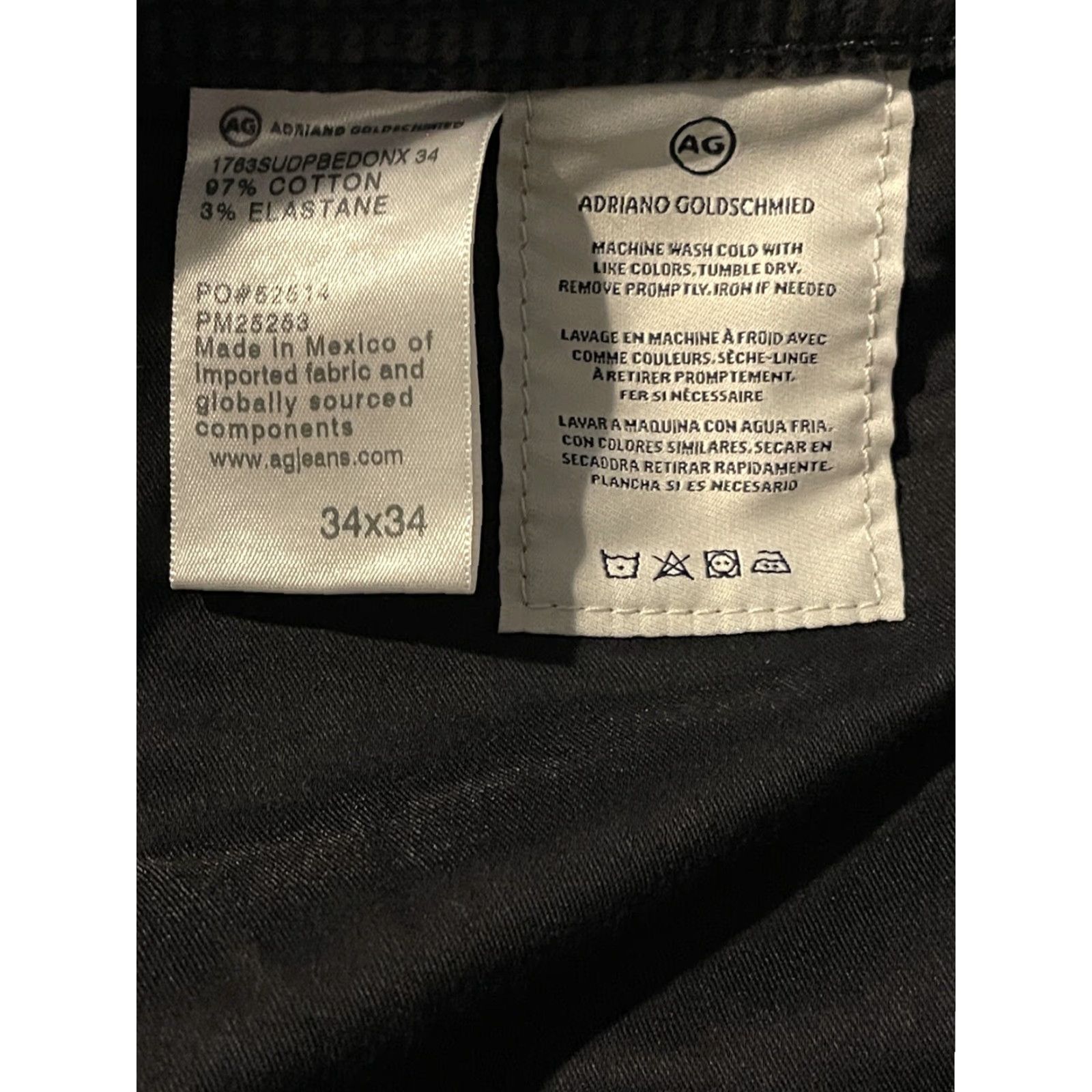 Vintage AG Adriano Goldschmied Mens Pants The Tellis Modern Slim Size 36 Size US 36 / EU 52 - 7 Thumbnail