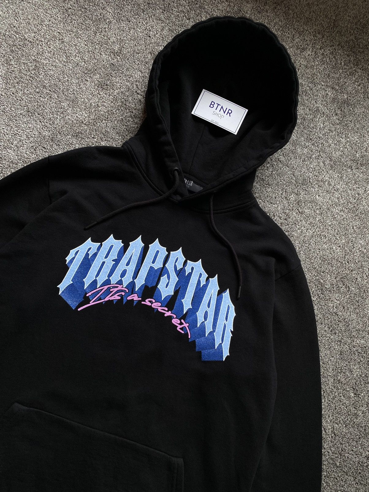 Trapstar Trap City Blue Pink Sweatshirt Hoodie UK Drill Sweatshirts Hoodies