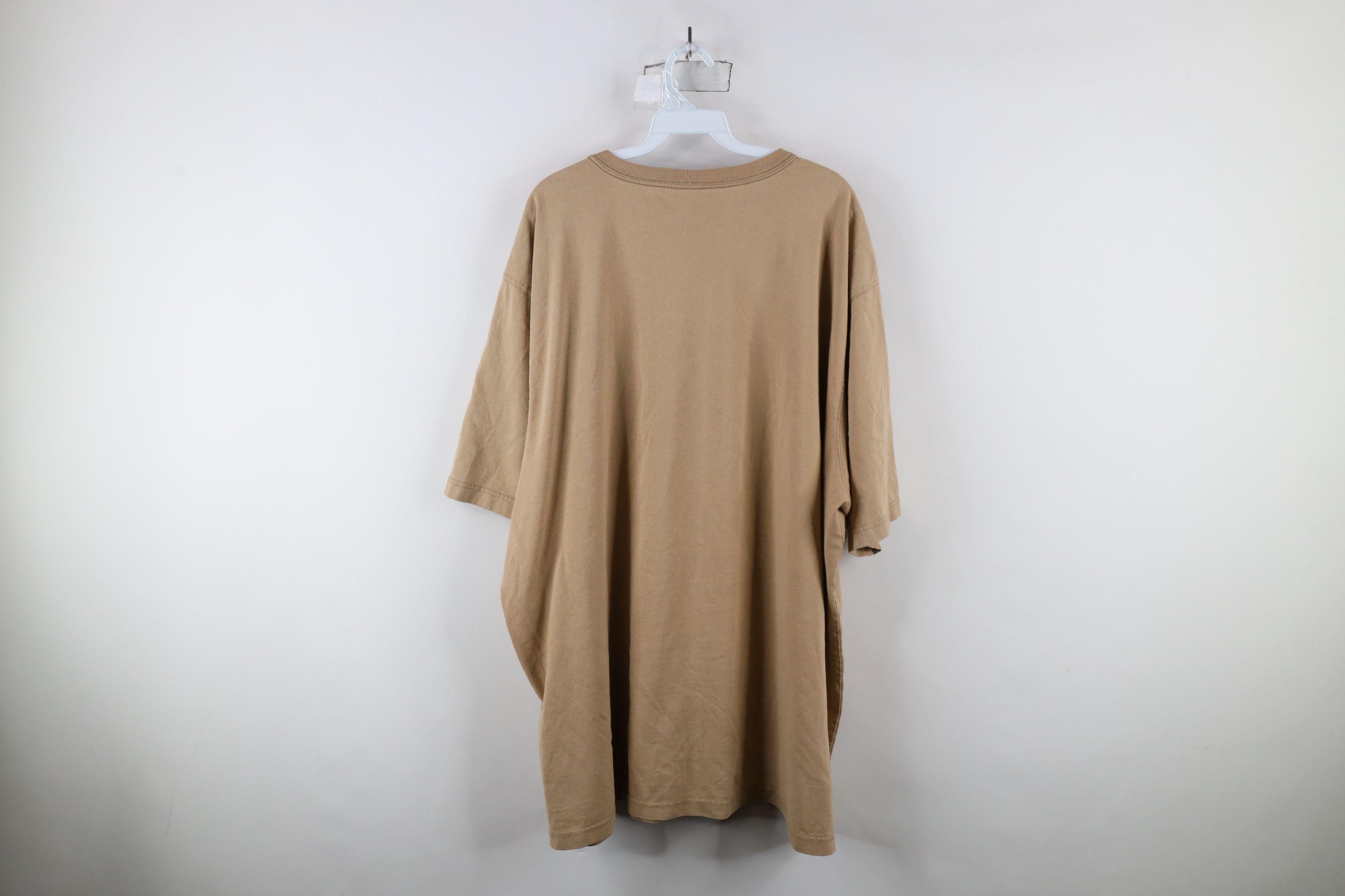 Carhartt × Vintage Vintage Carhartt Faded Spell Out Pocket T-Shirt Beige Tan Size US XXL / EU 58 / 5 - 9 Thumbnail