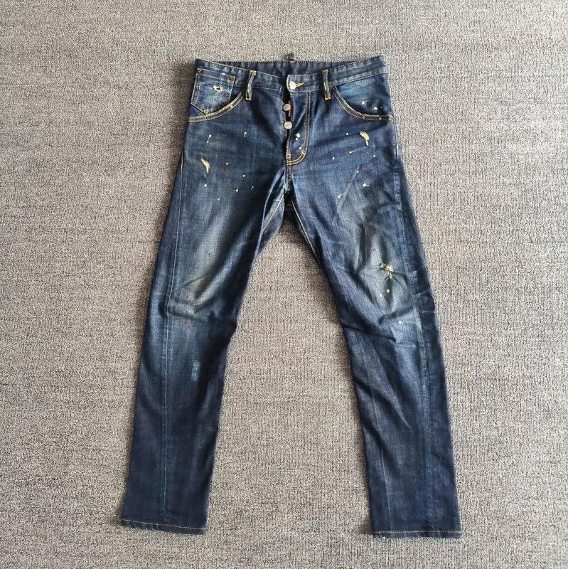 Dsquared2 DSQUARED2 Men's Casual Blue Denim Pants 0089 Size US 32 / EU 48 - 1 Thumbnail