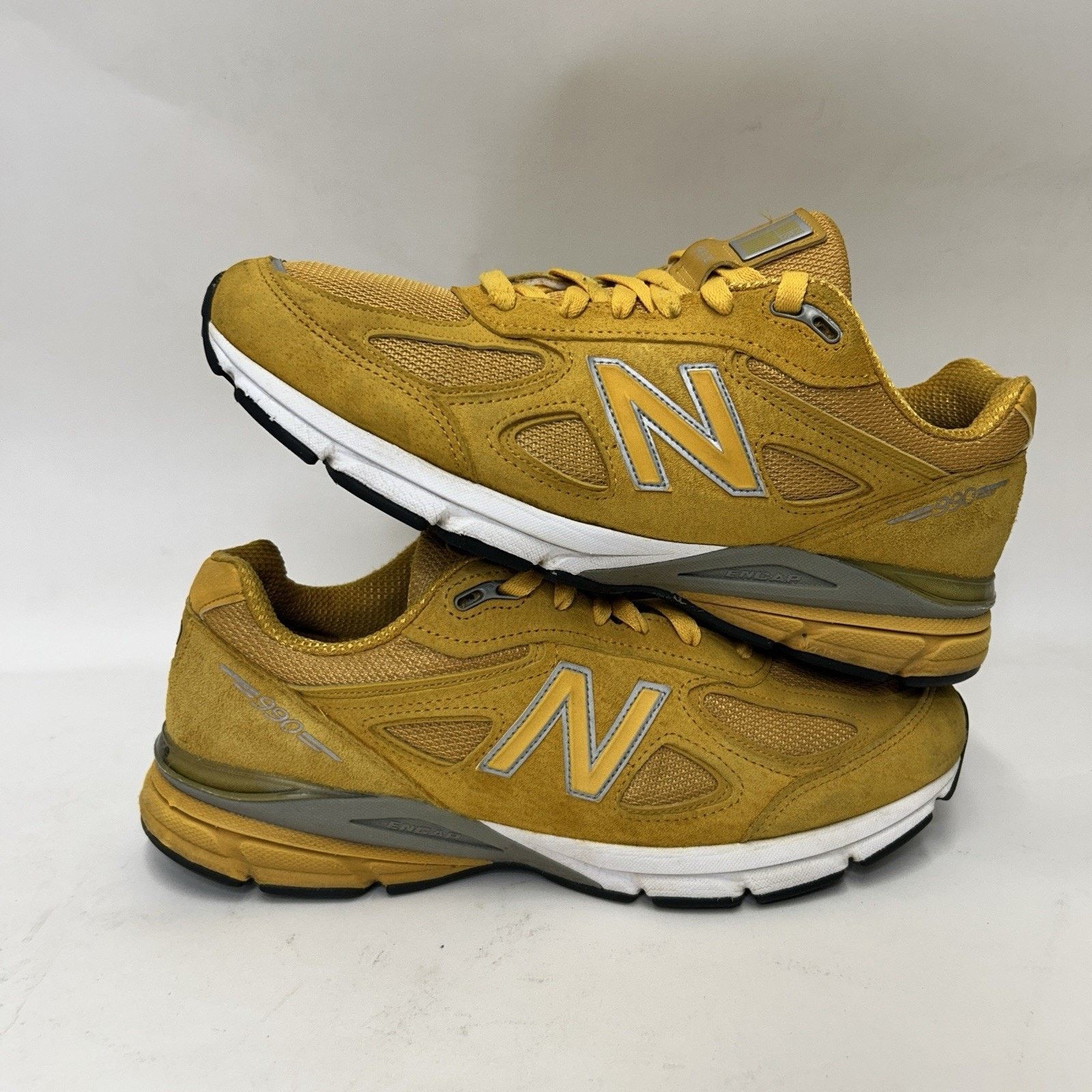 New Balance New Balance 990 990v4 Made In USA “Mustard Yellow” M990QK4 Size US 11.5 / EU 44-45 - 1 Thumbnail