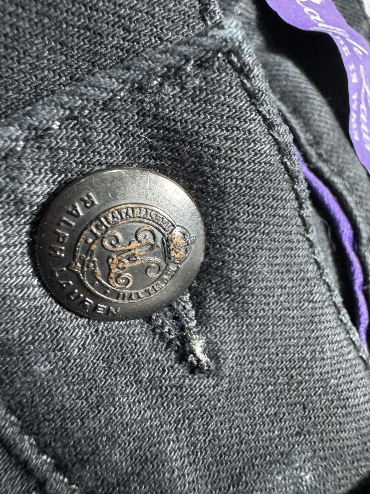 Ralph Lauren Purple Label Ralph Lauren Purple Label Luxury Denim Jeans Black Size 27 Size US 27 - 4 Thumbnail