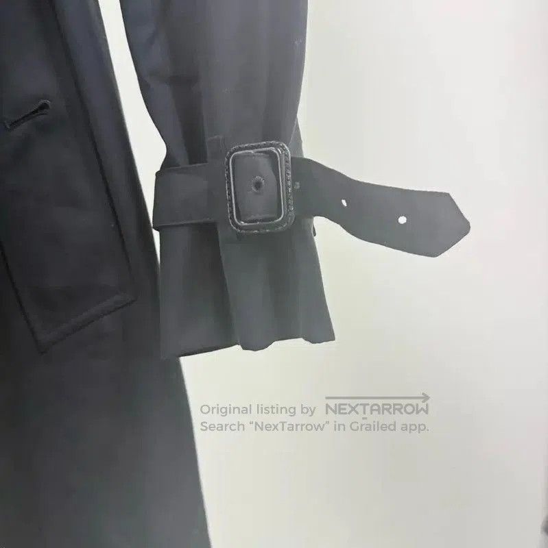 Burberry Burberry Black Cotton Women's Trench Coat. Size L / US 10 / IT 46 - 6 Thumbnail