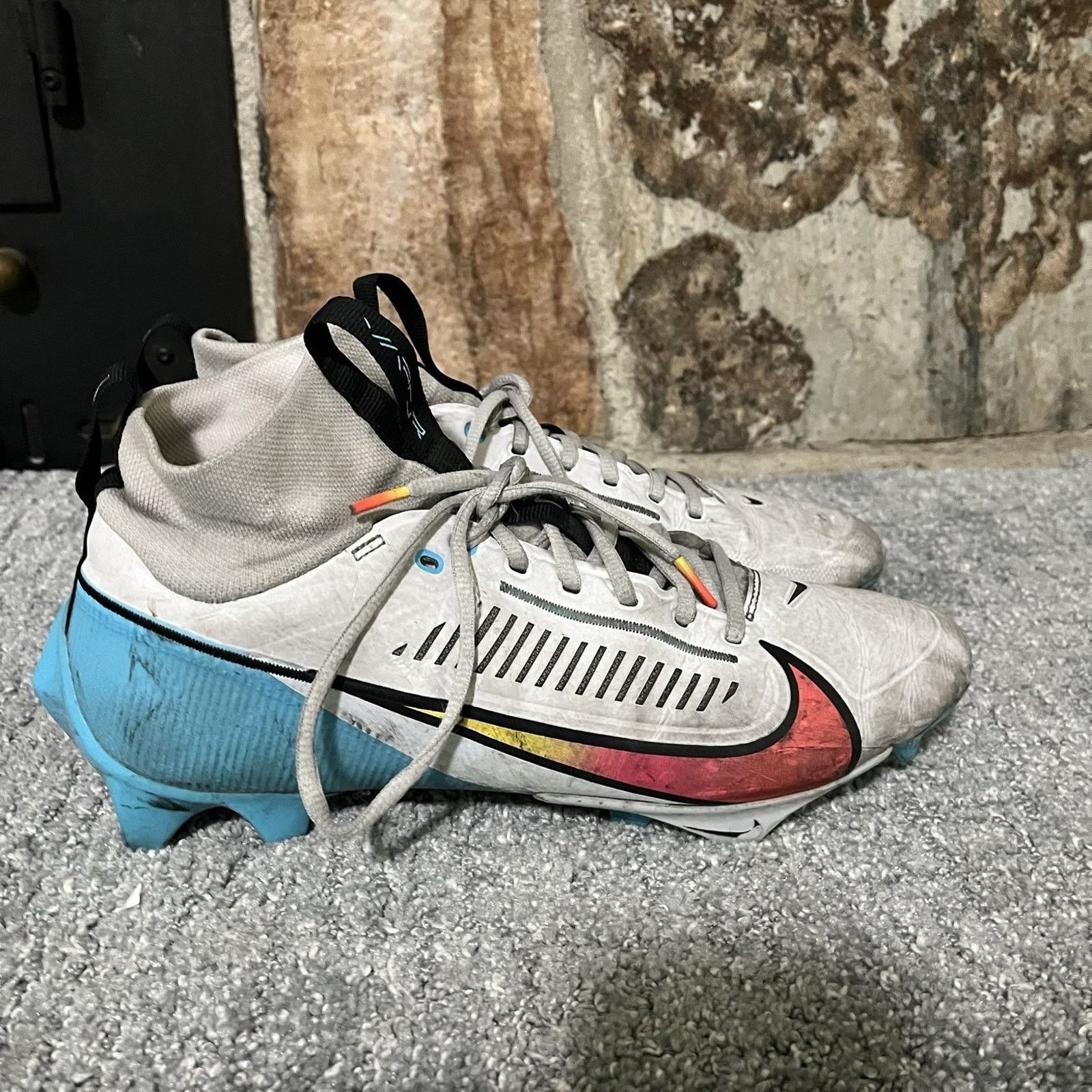 Nike Nike Vapor Edge Pro 360 2 Men's Size 10 White Blue Football Size US 10 / EU 43 - 3 Thumbnail