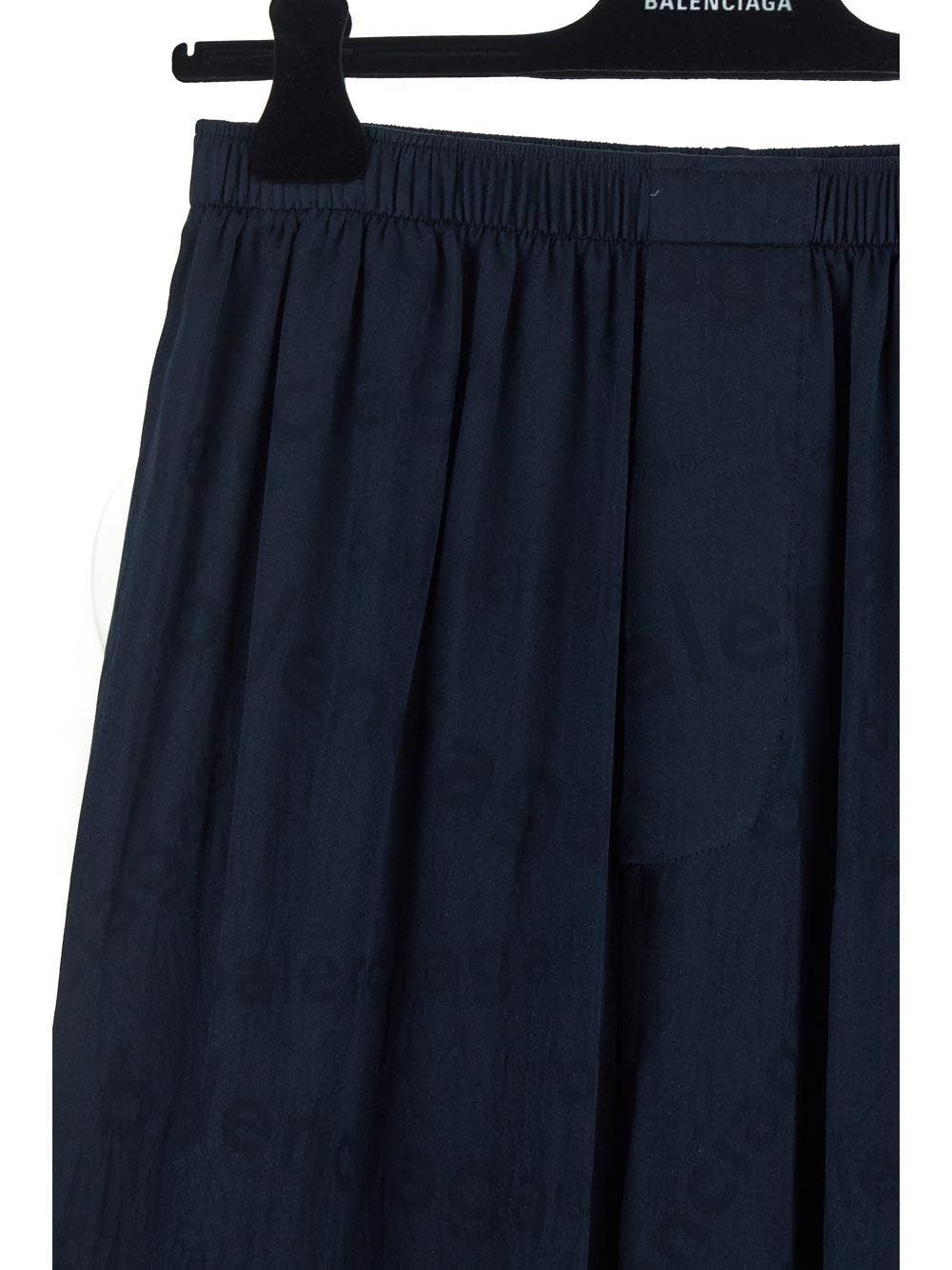 Balenciaga o1la1rc1a1225 Trademark Pyjama Pants in Blue Size 25" / US 0 / IT 36 - 3 Thumbnail