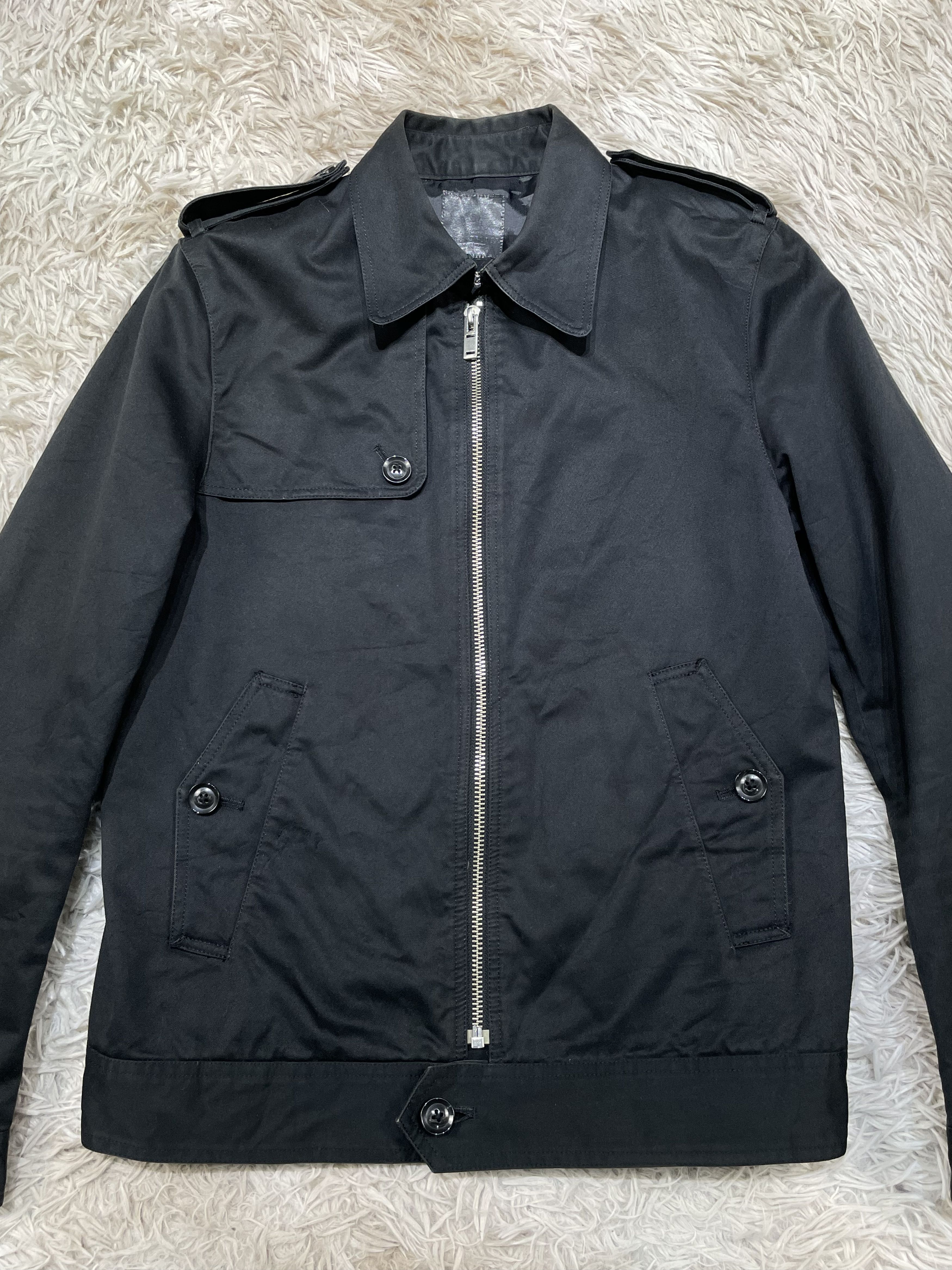 NANO universe GROUND FLOOR BLACK COTTON JACKET Size US S / EU 44-46 / 1 - 2 Thumbnail