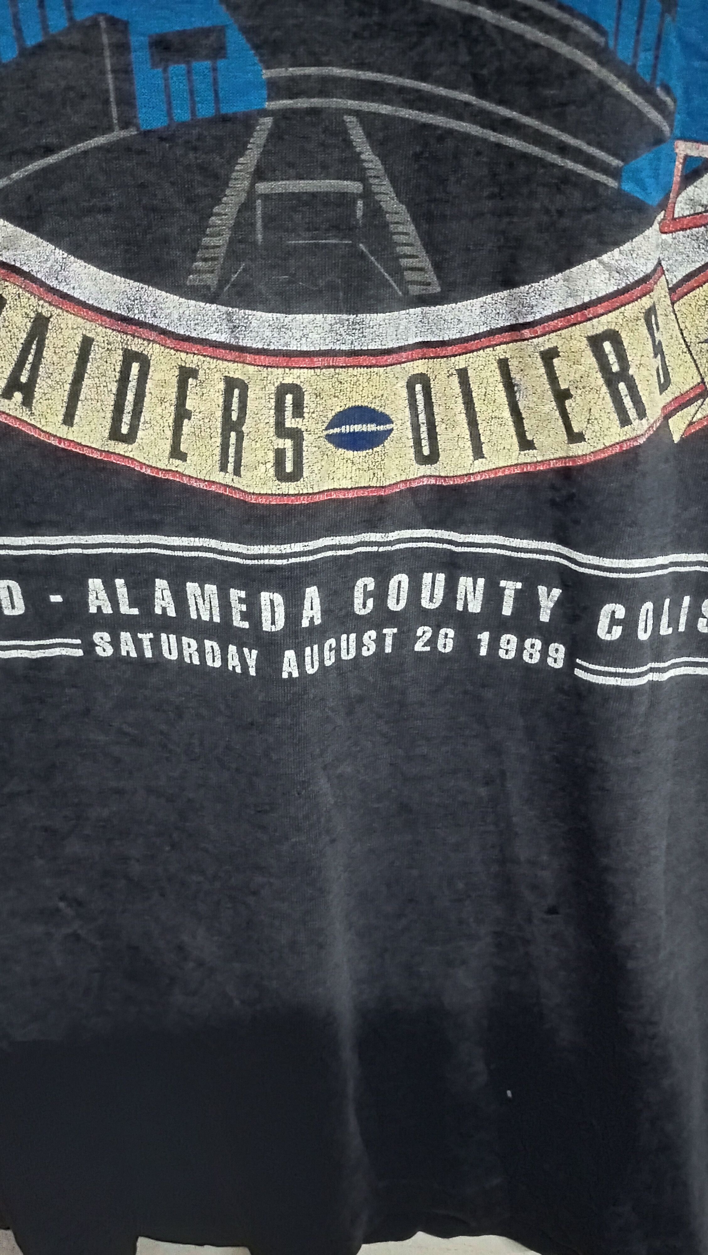 NFL × Vintage Vintage 80s Nfl Raiders vs Oilers Size US L / EU 52-54 / 3 - 8 Thumbnail