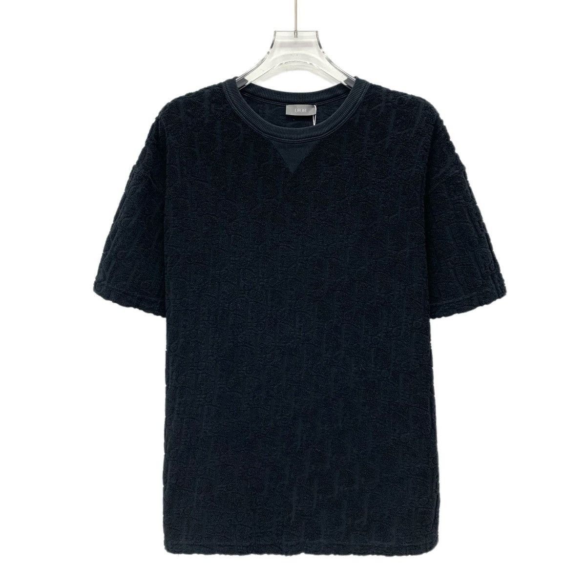 Dior Black Textured Short-Sleeve Shirt Size US S / EU 44-46 / 1 - 1 Thumbnail