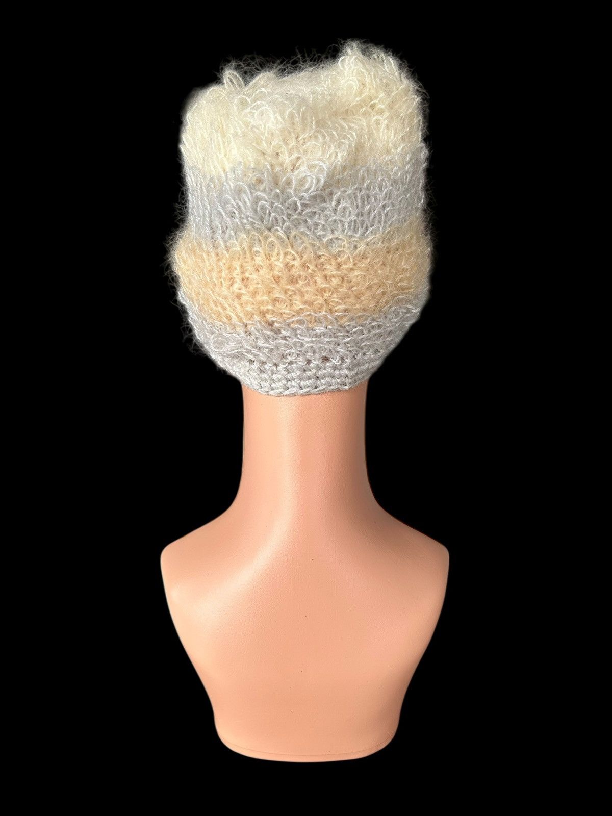 Kapital Crochet Knitted Hairy Mohair Fur Beanie Hats Size ONE SIZE - 3 Thumbnail