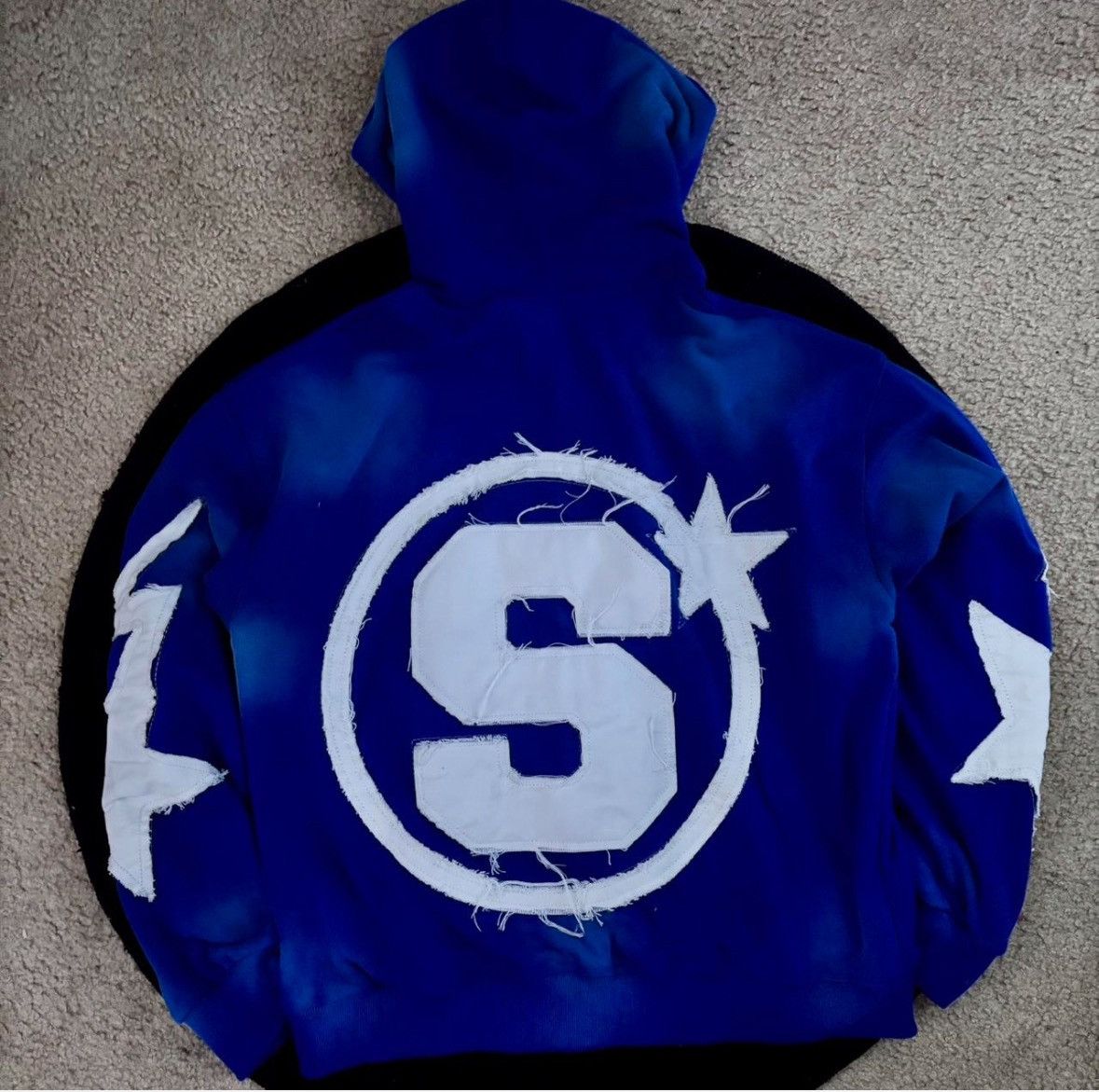 Other blue acid wasted patched Graphic zip up Size US S / EU 44-46 / 1 - 2 Thumbnail