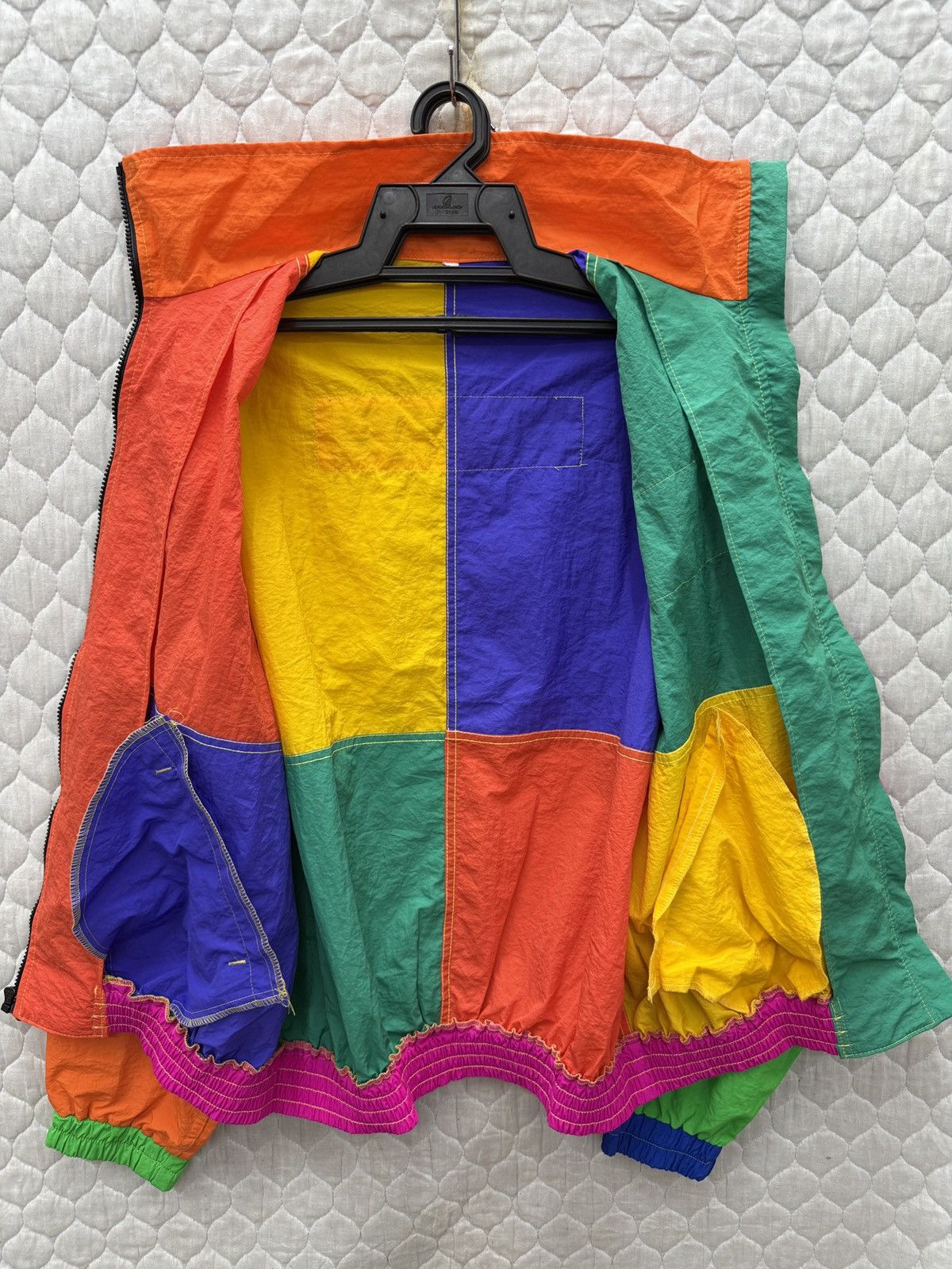 Jams World 🔥🔥🔥ARCHIVE VINTAGE JAMS WORLD COOUR BLOCK LIGHT JACKET Size US L / EU 52-54 / 3 - 7 Thumbnail