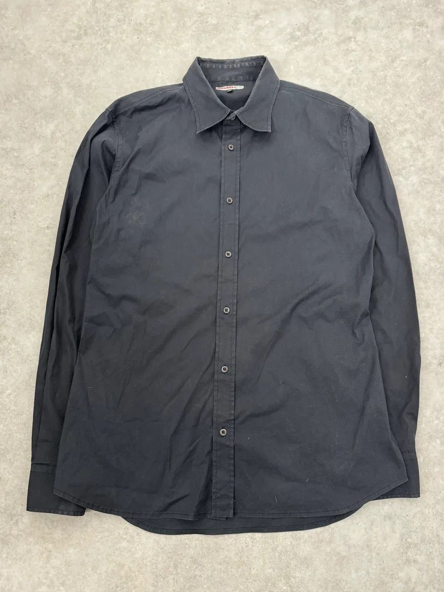 Prada SS2008 Prada Black Minimalist Shirt Size US M / EU 48-50 / 2 - 4 Thumbnail