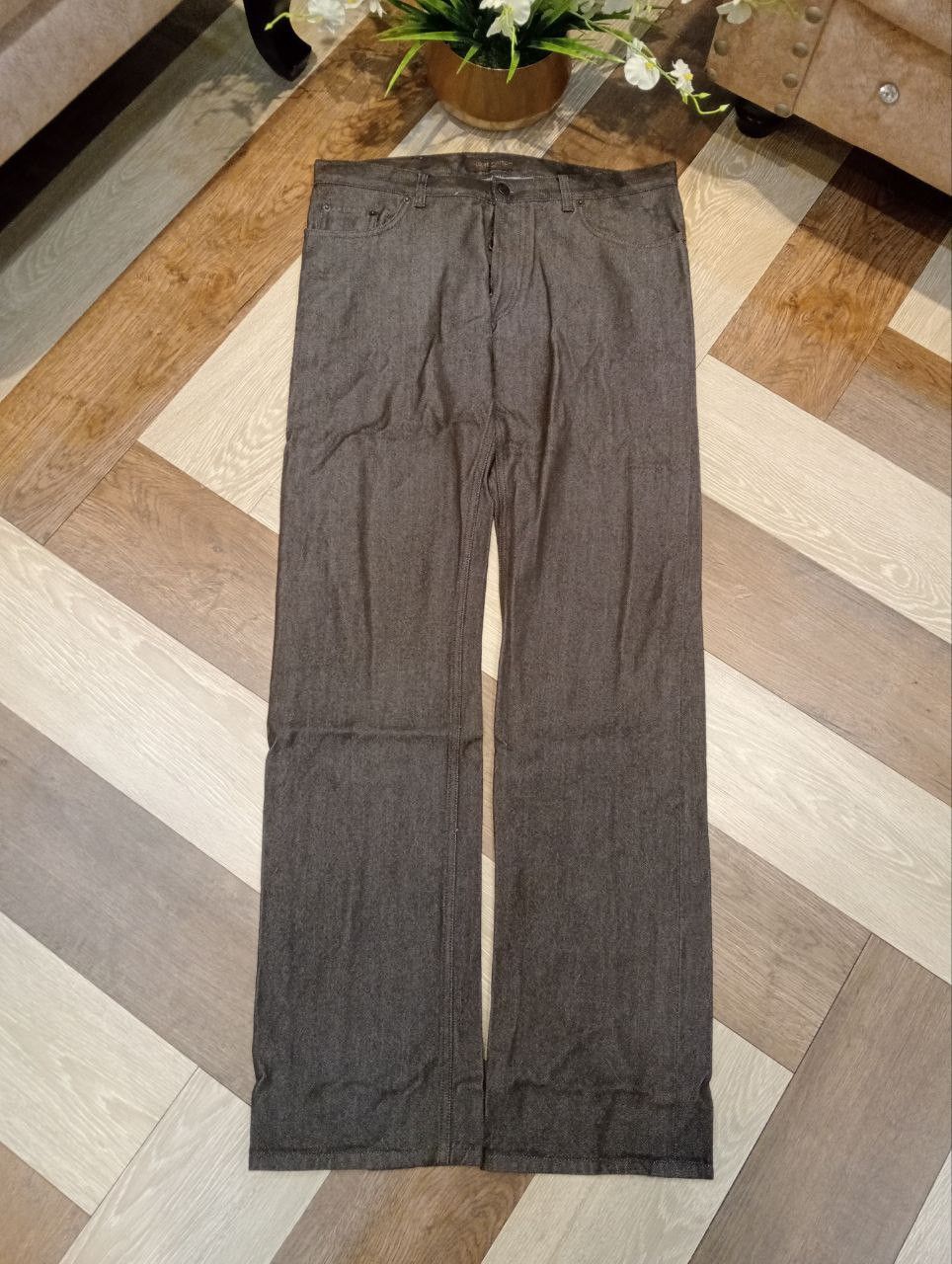Louis Vuitton LUXURY LOUIS VUITTON COMBINE WOOL COTTON DENIM PANTS Size US 34 / EU 50 - 4 Thumbnail