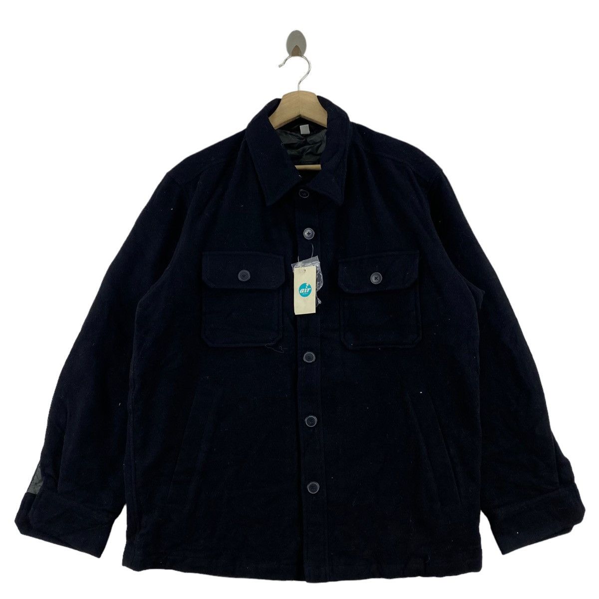Uniqlo UNIQLO New With Tag Unworn Button Up Pockets Black Coat Size US L / EU 52-54 / 3 - 1 Thumbnail