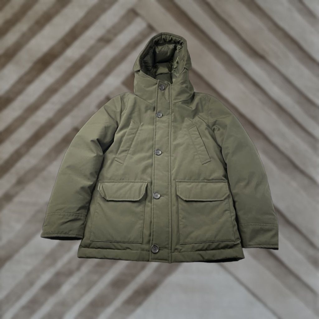 Uniqlo Uniqlo Jacket Womens XS Green Down Puffer Parka Hooded Zip Pockets Buttons Lightweight Regular Long Sleeve Windproof Water Resistant Size XS / US 0-2 / IT 36-38 - 1 Thumbnail