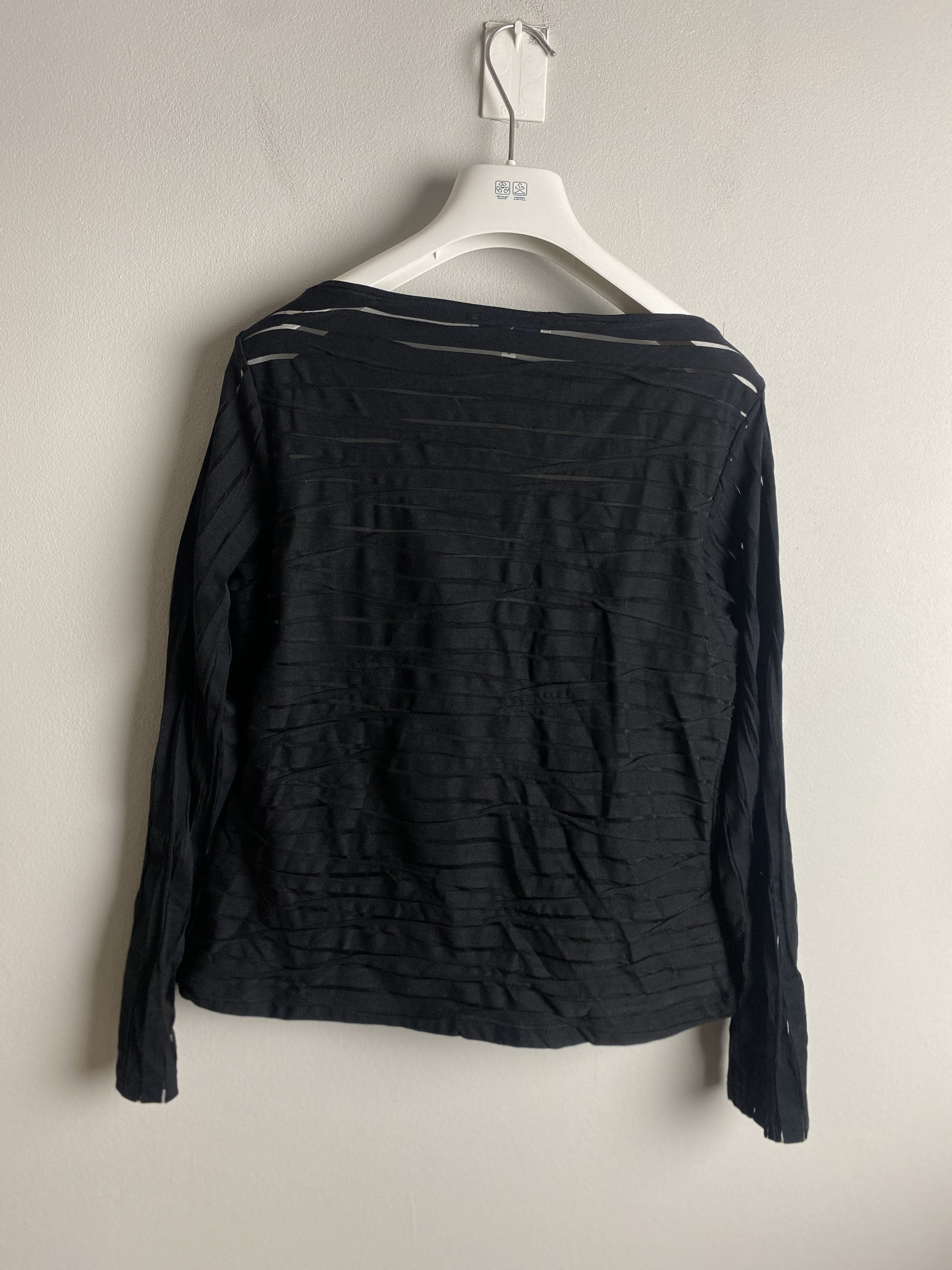 ANNE FONTAINE × Vintage Anne Fontaine nylon hal mesh top transparent striped Size M / US 6-8 / IT 42-44 - 7 Thumbnail