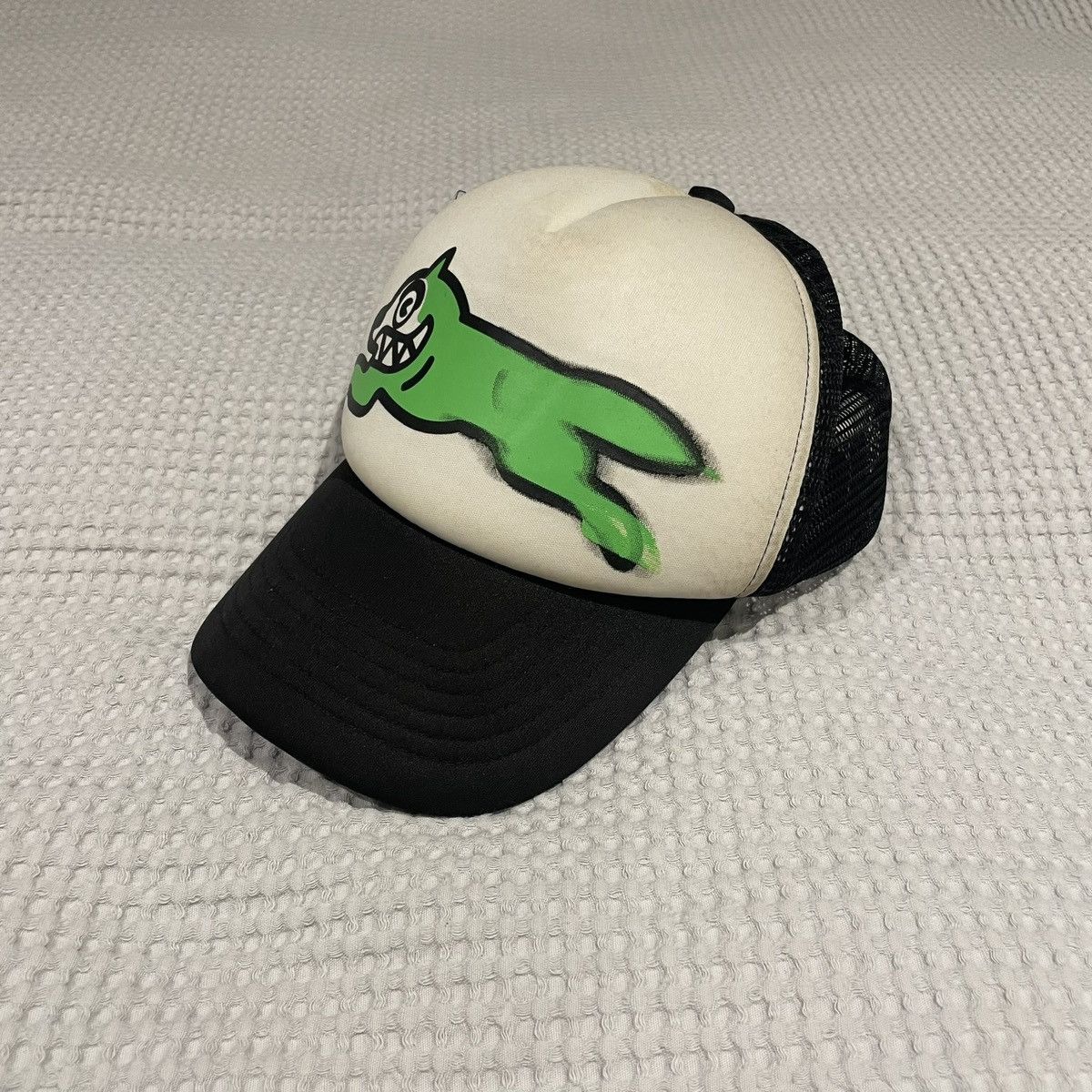 image of Billionaire Boys Club x Icecream Psychworld X Icecream Trucker Hat in White, Men's