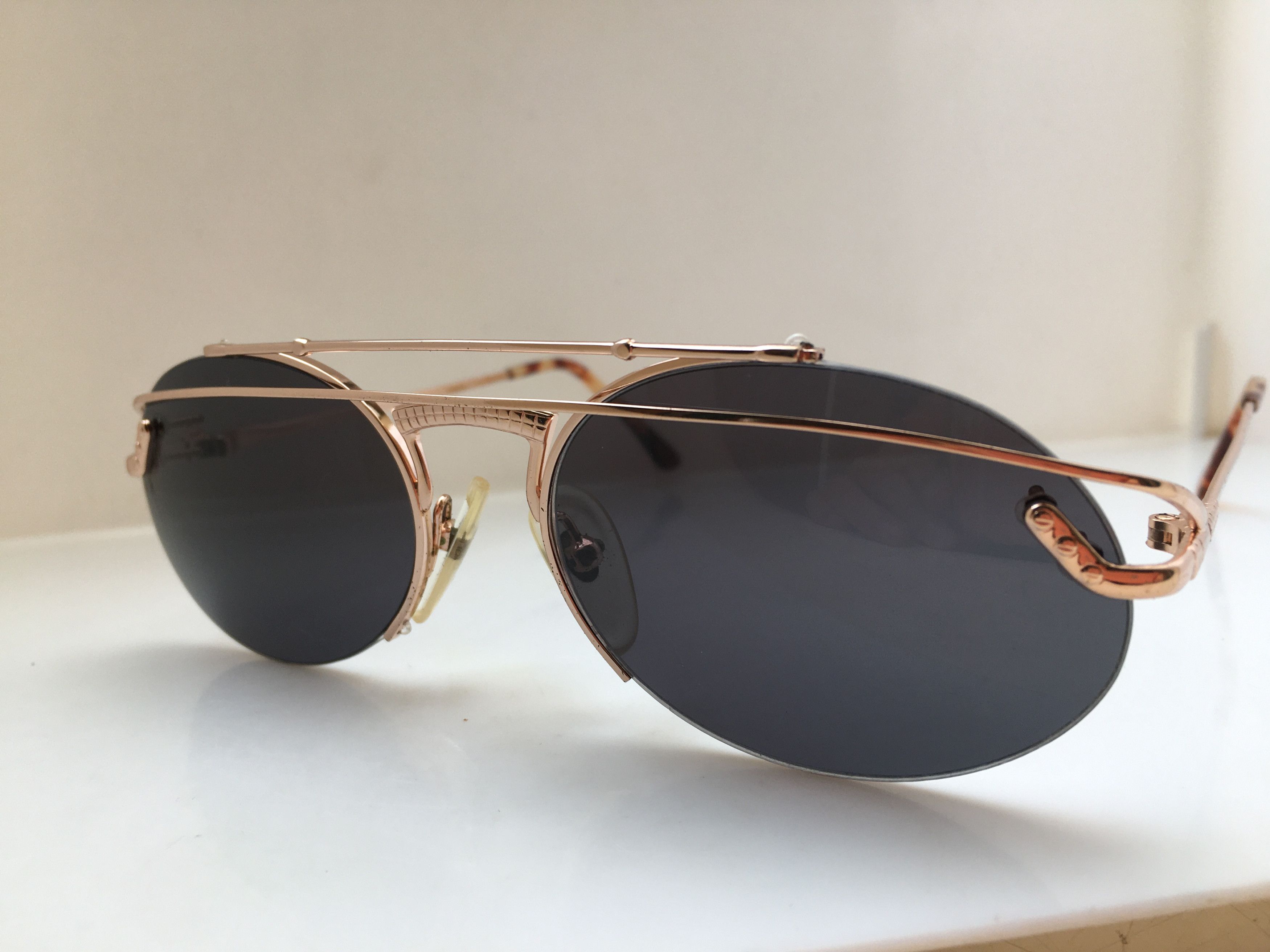 Other MOD SPACE AGE Gold Rimless Oval Sunglasses Frame Size ONE SIZE - 3 Thumbnail