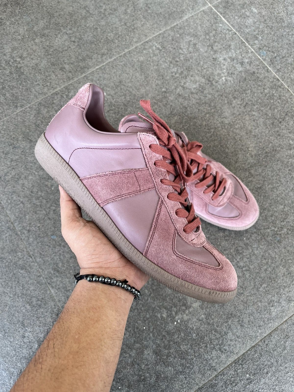 Maison Margiela Maison Margiela GATs Maroon / Burgundy Size US 8.5 / EU 41-42 - 2 Thumbnail